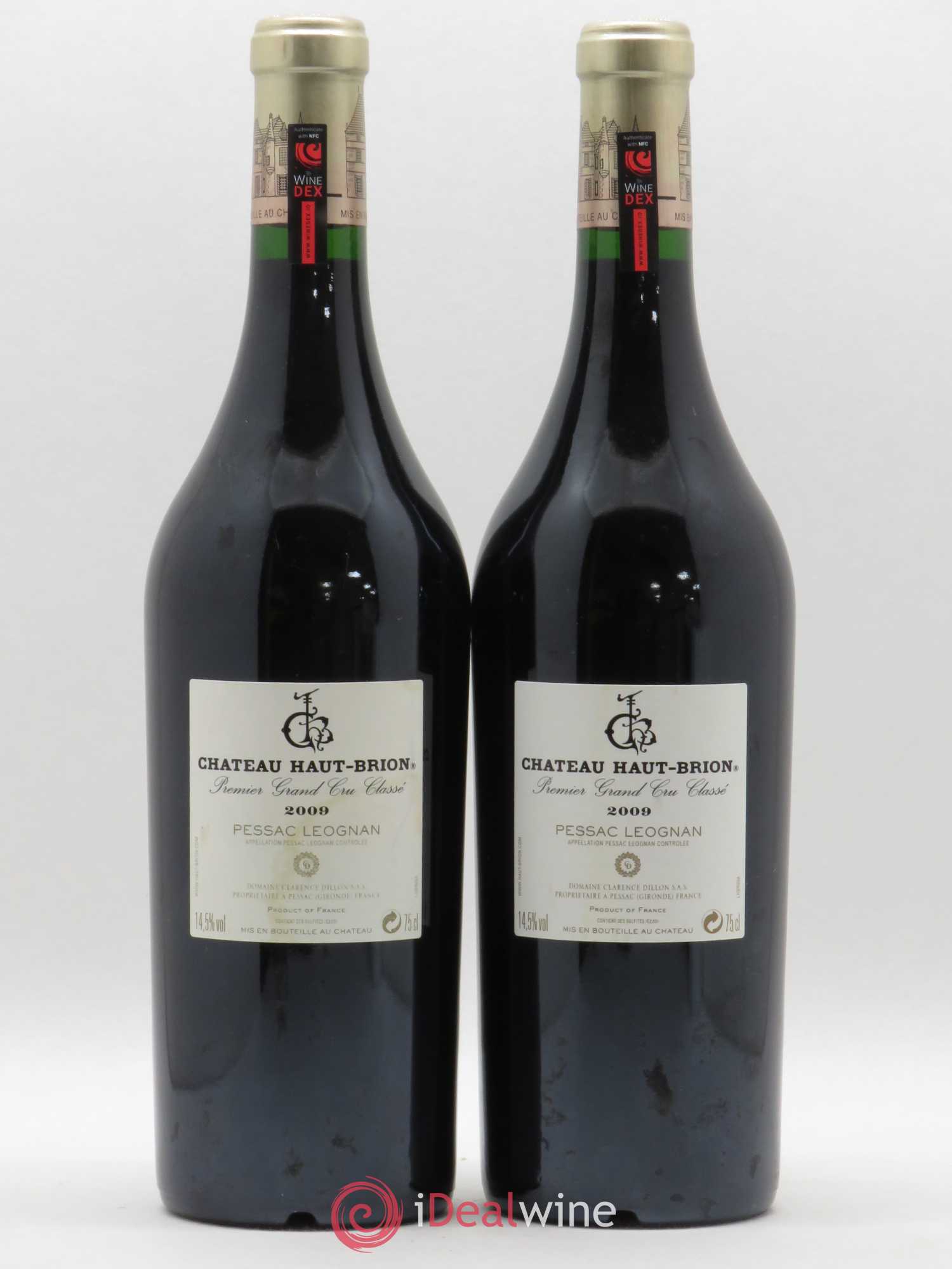 Château Haut Brion 1er Grand Cru Classé 2009 - Lot de 2 bouteilles - 1