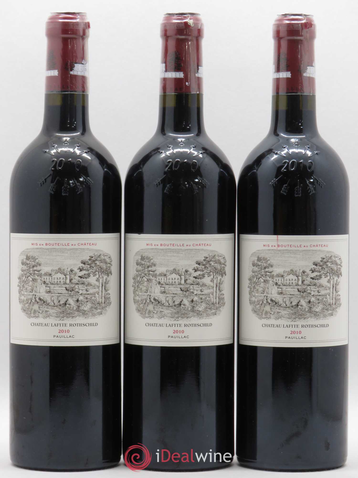 Château Lafite Rothschild 1er Grand Cru Classé 2010 - Lot de 3 bouteilles - 0