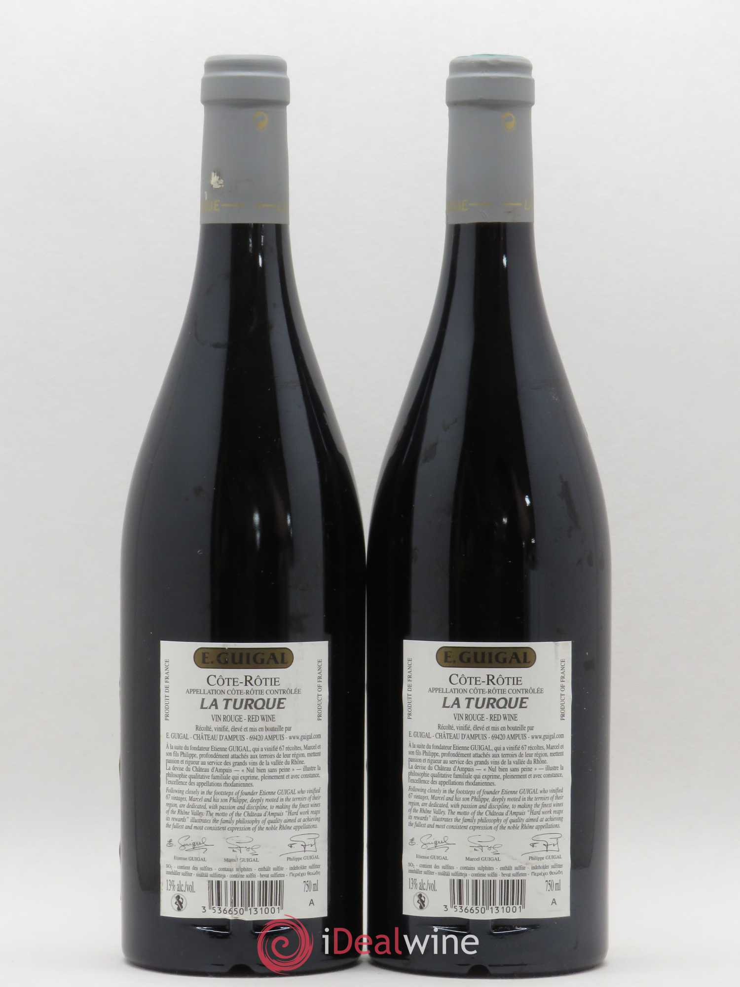 Côte-Rôtie La Turque Guigal 2010 - Lot de 2 bouteilles - 1