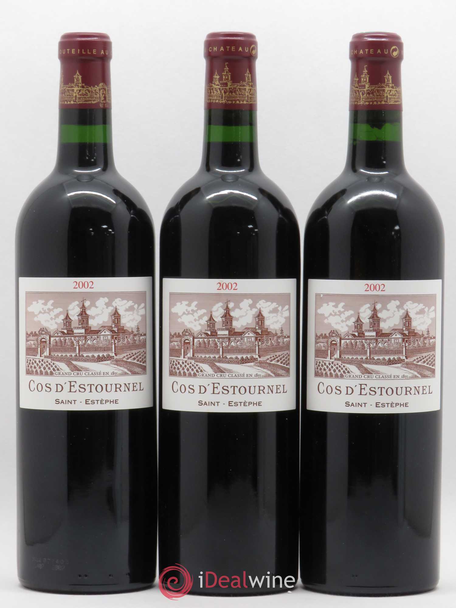 Cos d'Estournel 2ème Grand Cru Classé 2002 - Lot de 3 bouteilles - 0