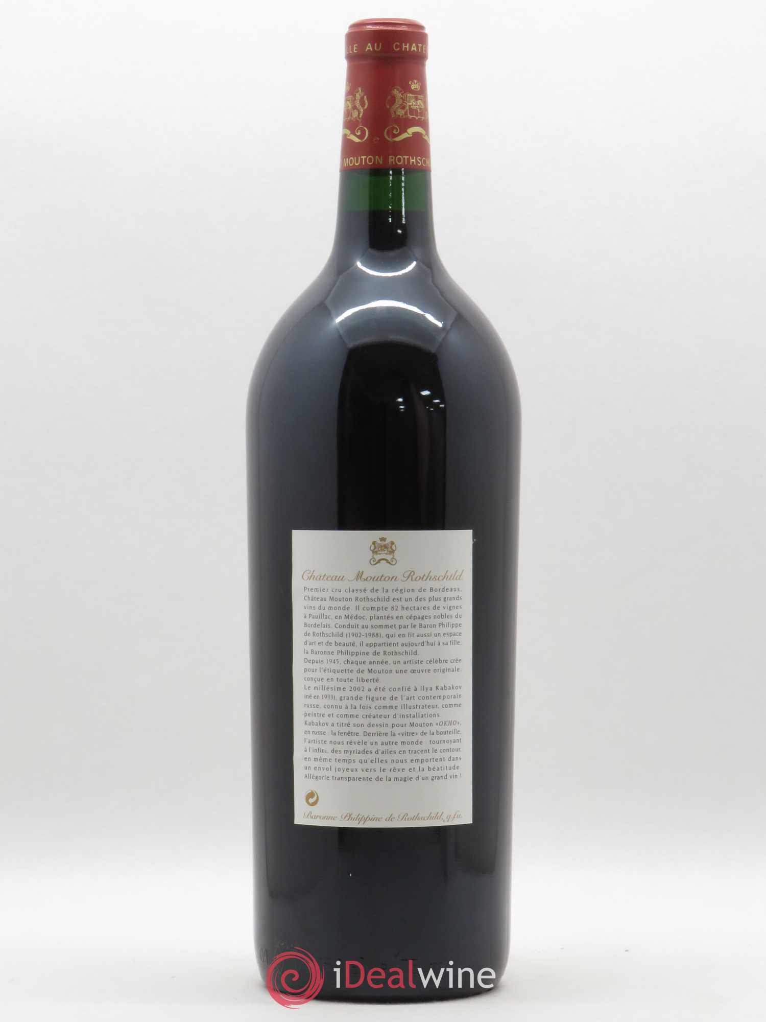 Château Mouton Rothschild 1er Grand Cru Classé 2002 - Lot de 1 magnum - 1