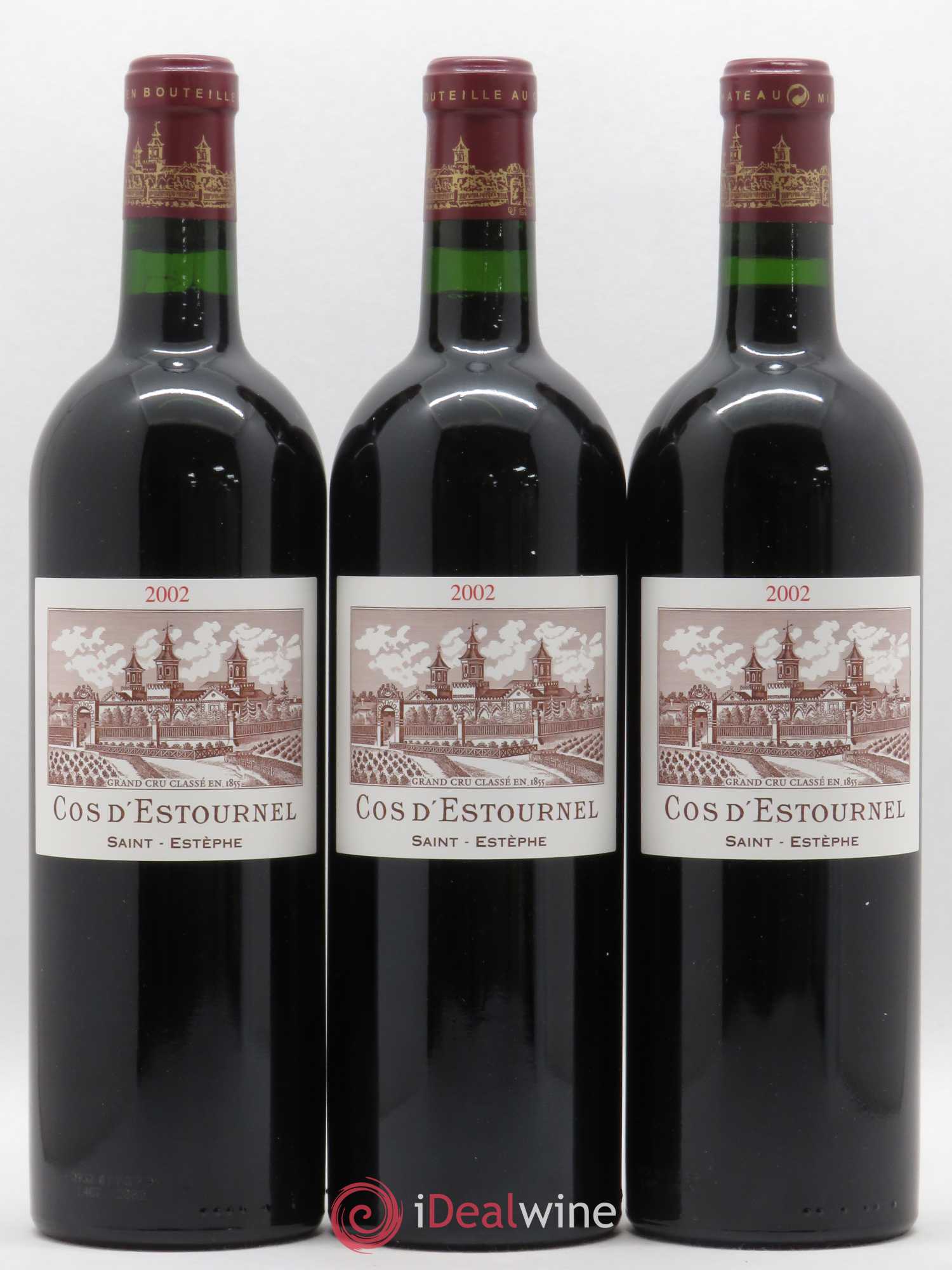 Cos d'Estournel 2ème Grand Cru Classé 2002 - Lot de 3 bouteilles - 0
