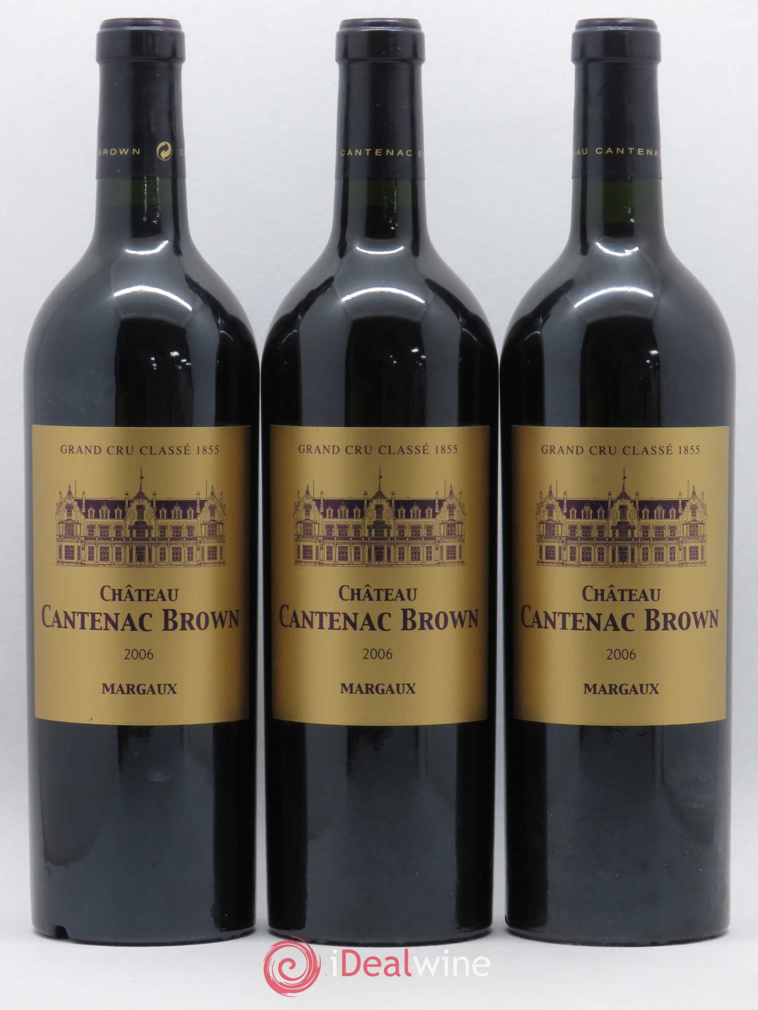 Château Cantenac Brown 3ème Grand Cru Classé 2006 - Lot de 3 bouteilles - 0