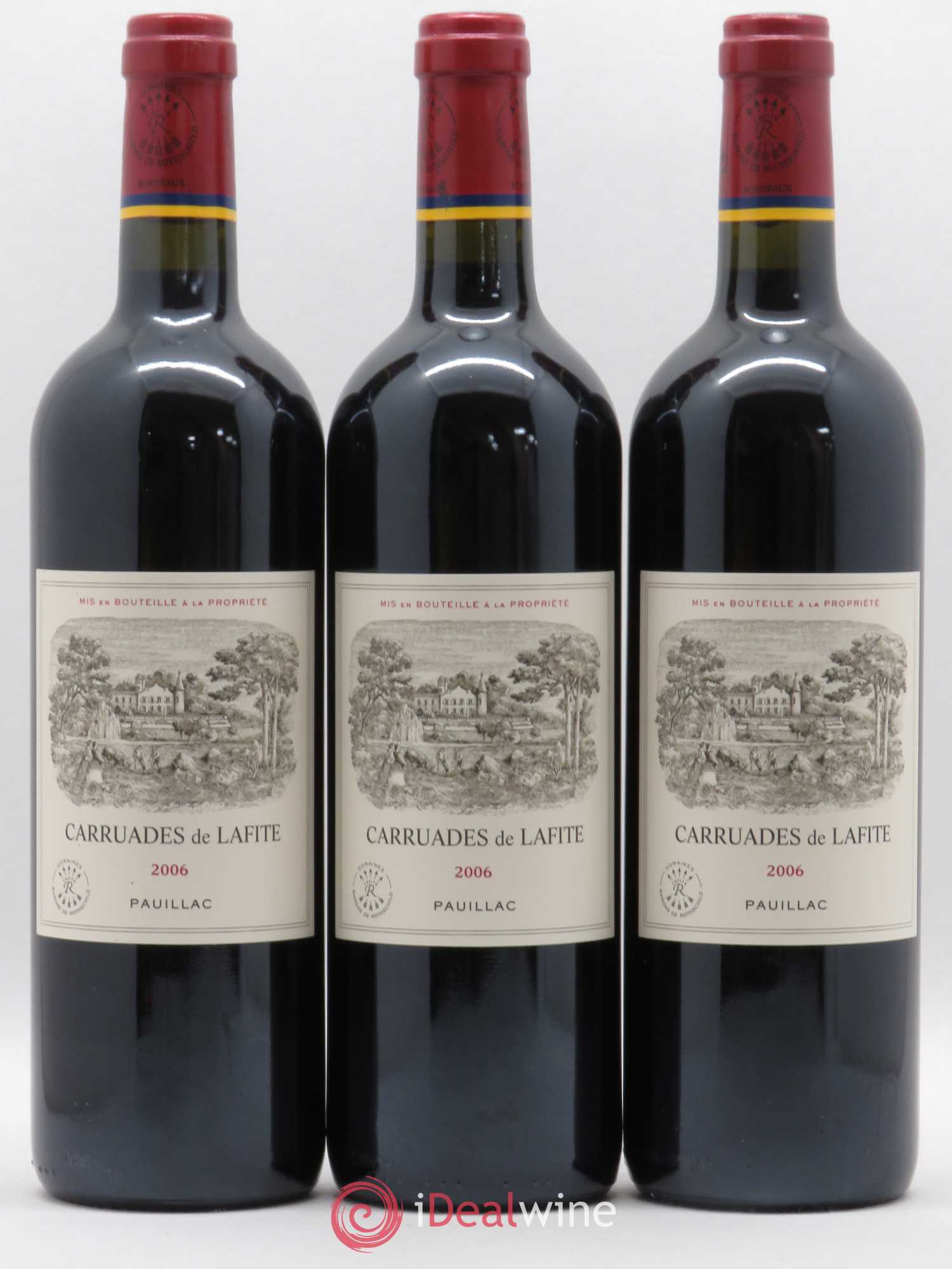 Carruades de Lafite Rothschild Second Vin 2006 - Lot de 3 bouteilles - 0
