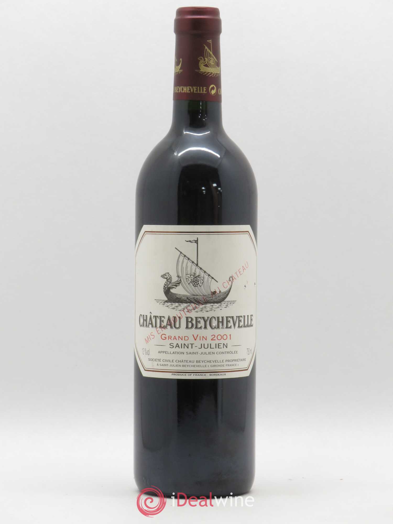 Château Beychevelle 4ème Grand Cru Classé 2001 - Lot de 1 bouteille - 0