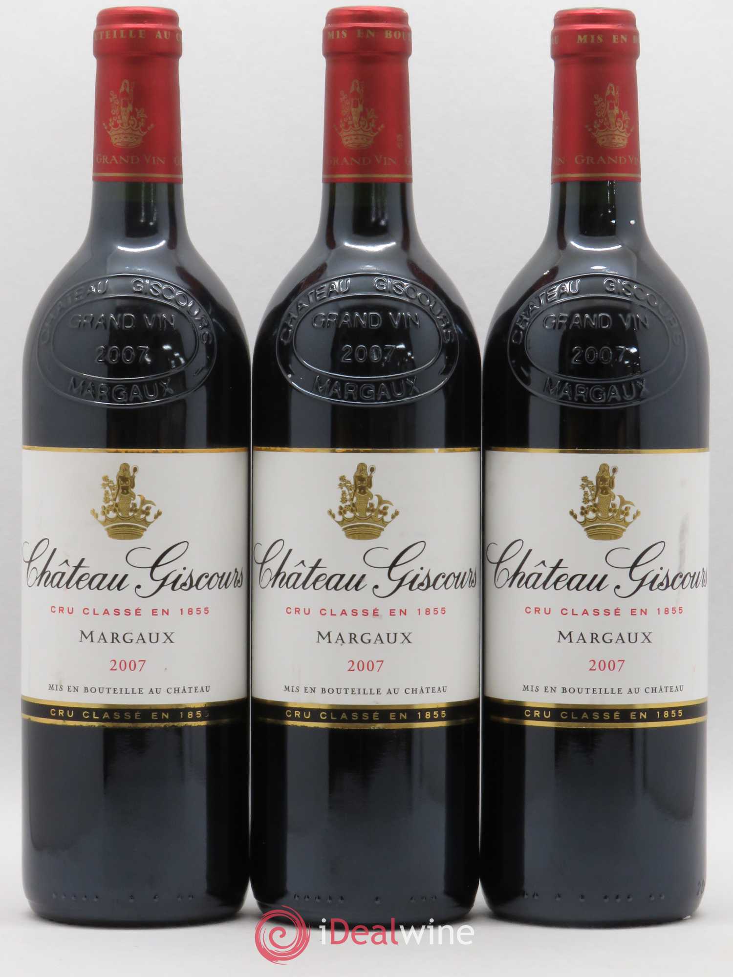 Château Giscours 3ème Grand Cru Classé 2007 - Lot de 3 bouteilles - 0