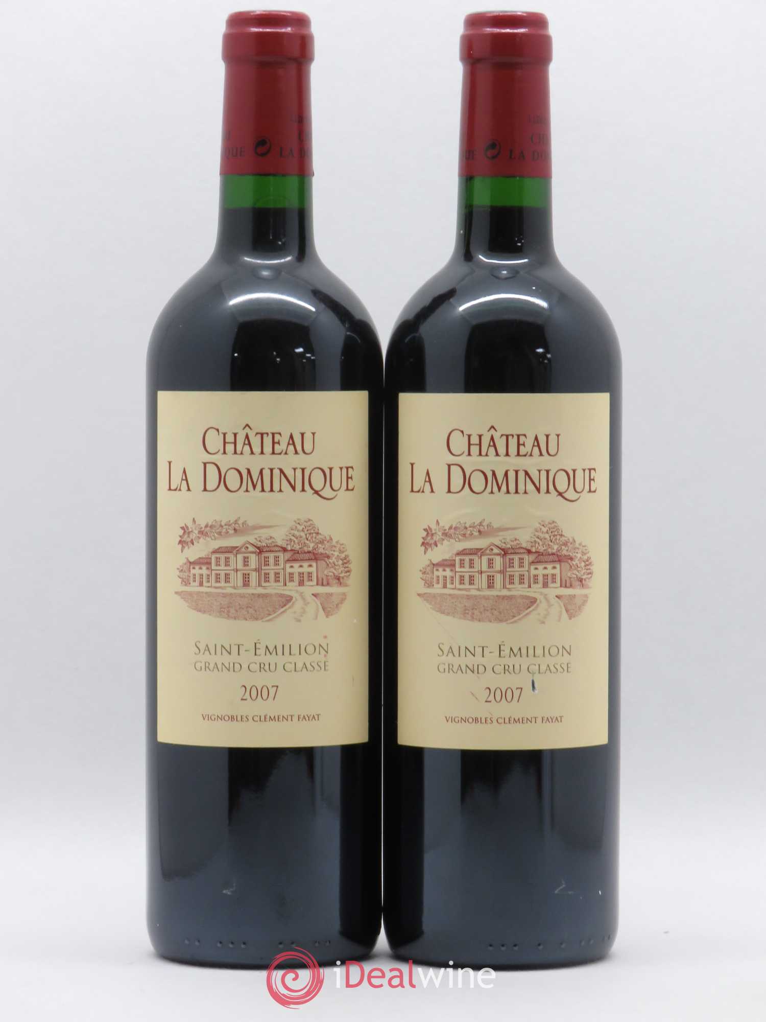 Château la Dominique Grand Cru Classé 2007 - Lot de 2 bouteilles - 0