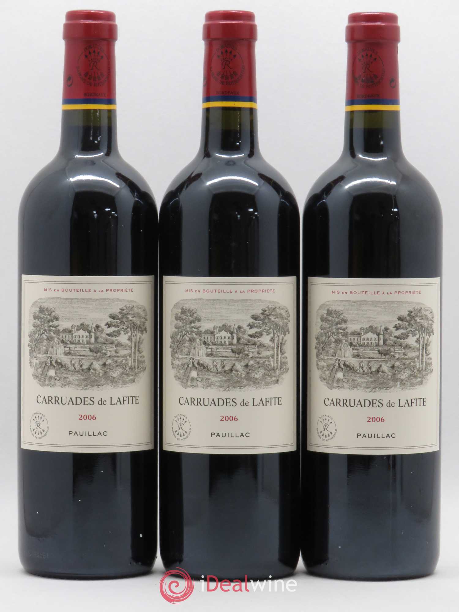 Carruades de Lafite Rothschild Second Vin 2006 - Lot de 3 bouteilles - 0