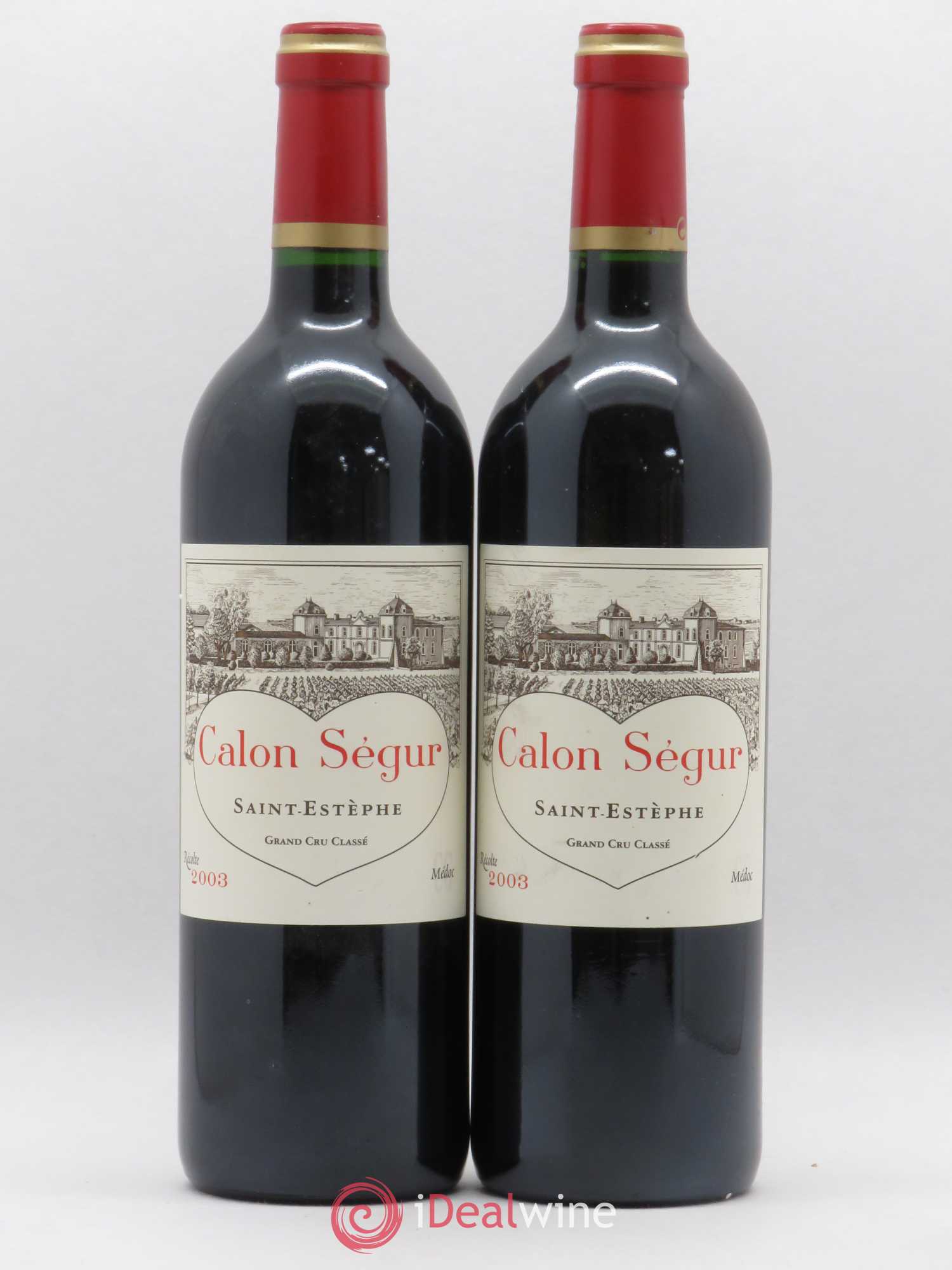Château Calon Ségur 3ème Grand Cru Classé 2003 - Lot de 2 bouteilles - 0