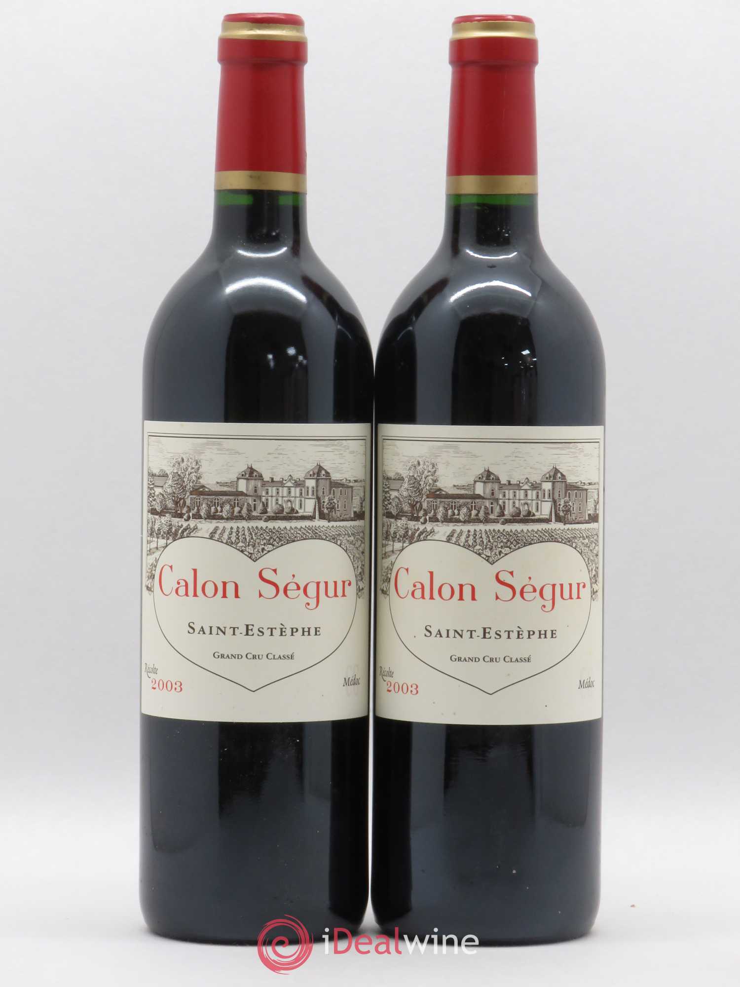 Château Calon Ségur 3ème Grand Cru Classé 2003 - Lot de 2 bouteilles - 0
