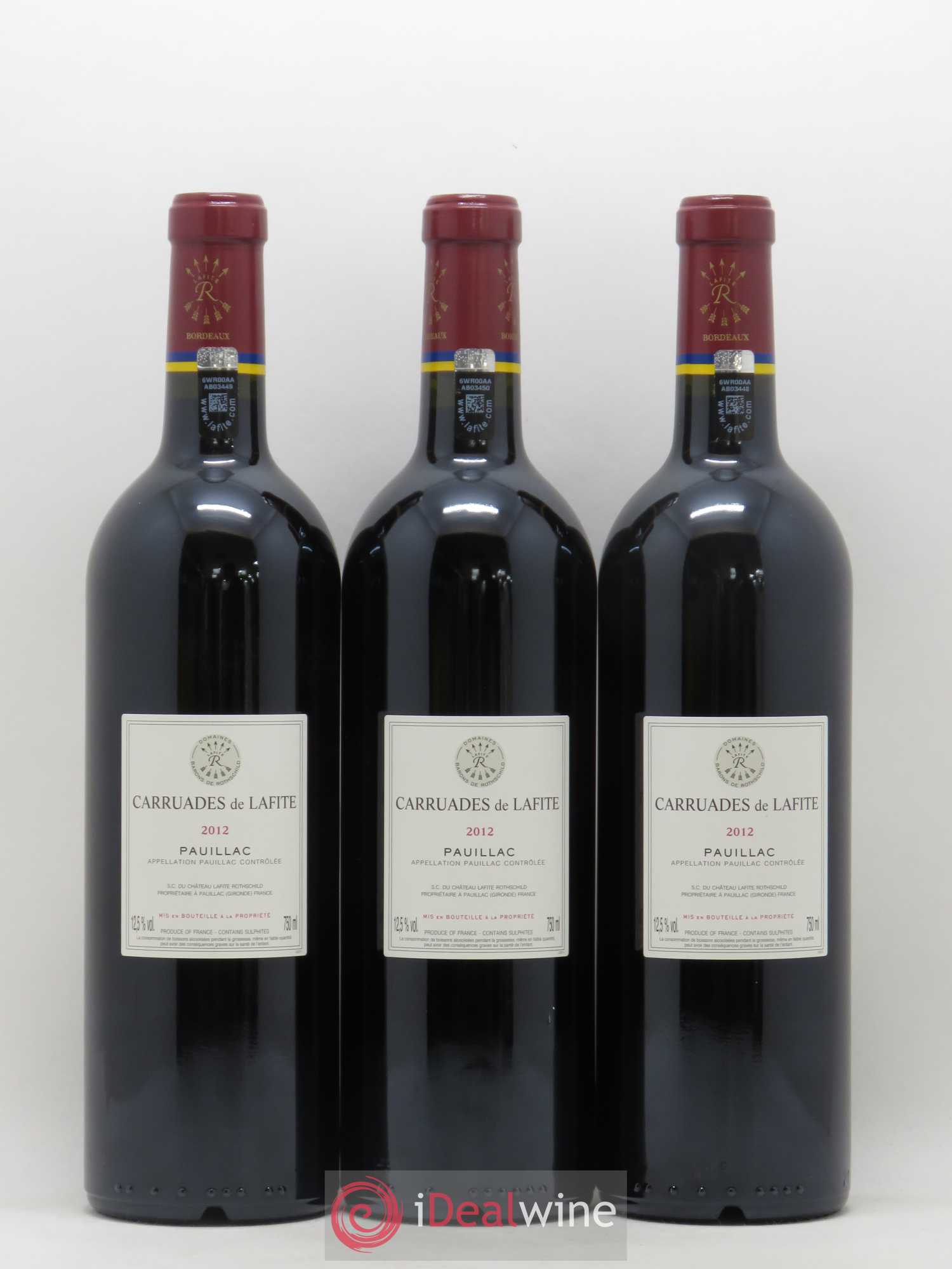 Carruades de Lafite Rothschild Second Vin 2012 - Lot de 6 bouteilles - 2