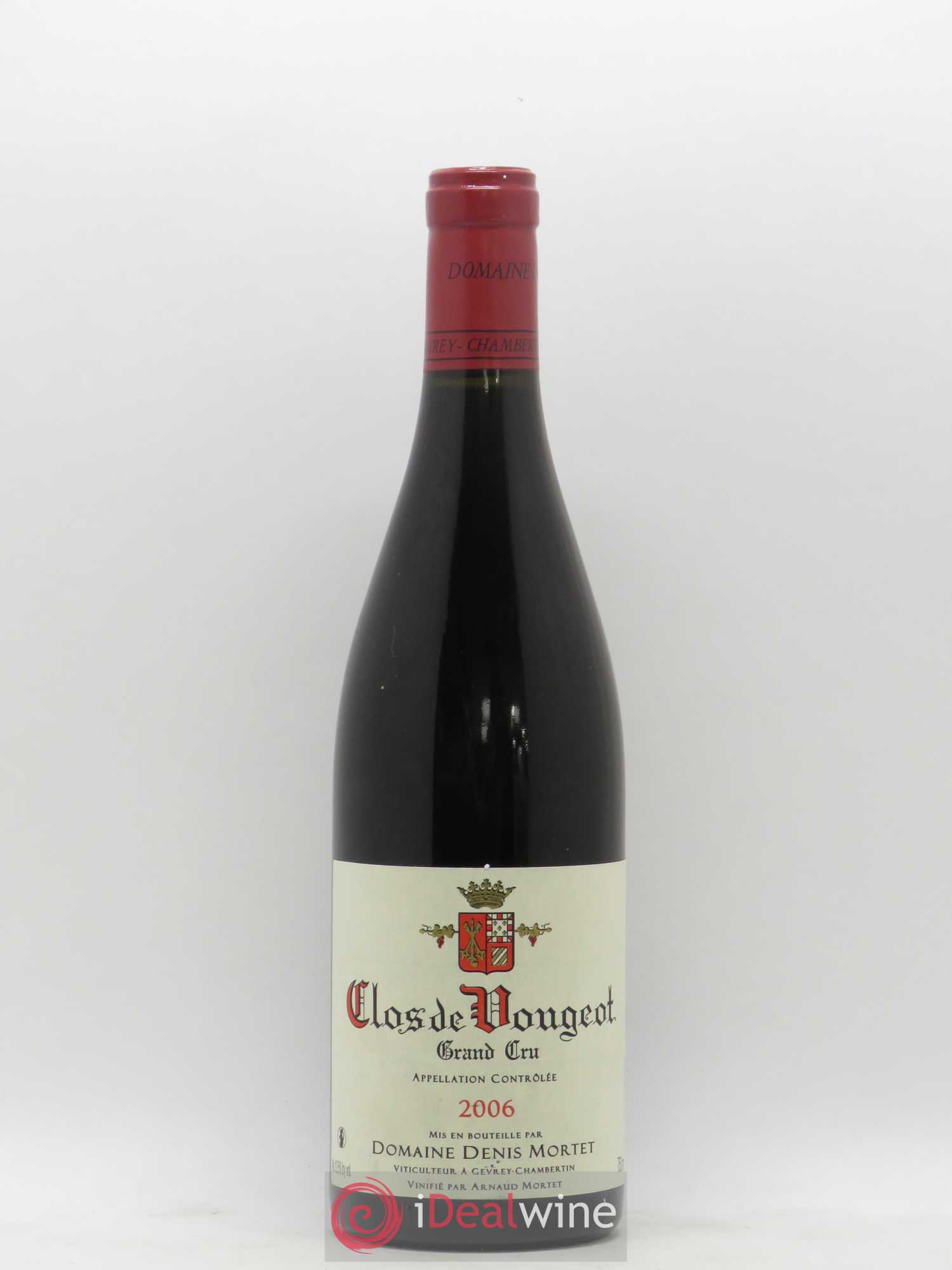 Clos de Vougeot Grand Cru Denis Mortet (Domaine) 2006 - Lot de 1 bouteille - 0