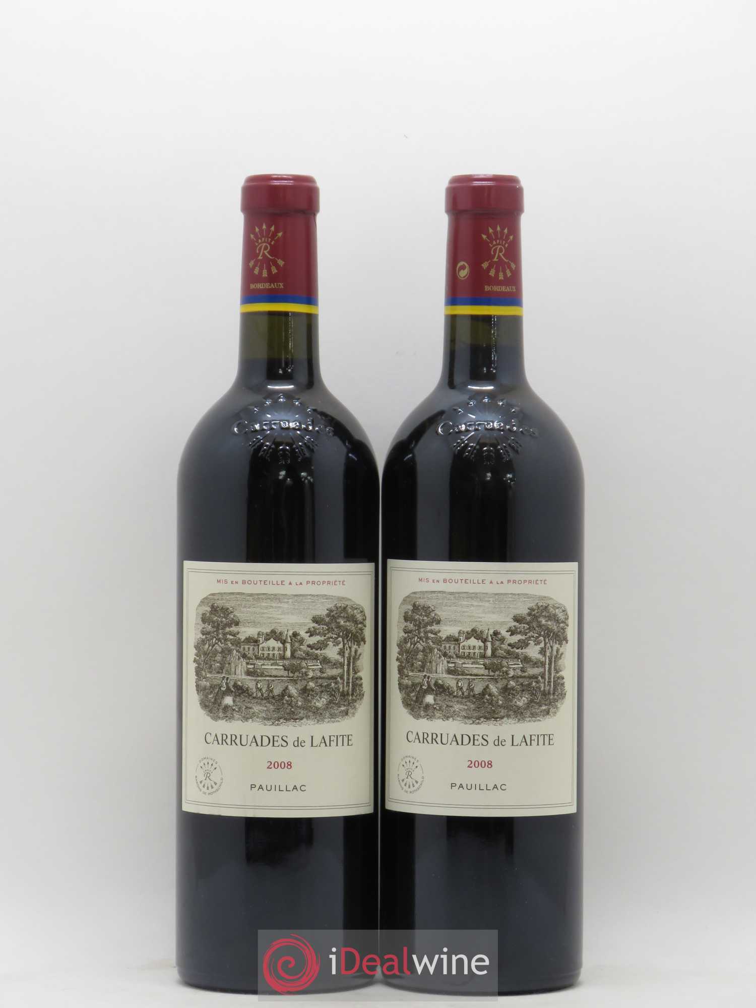Carruades de Lafite Rothschild Second Vin 2008 - Lot de 2 bouteilles - 0