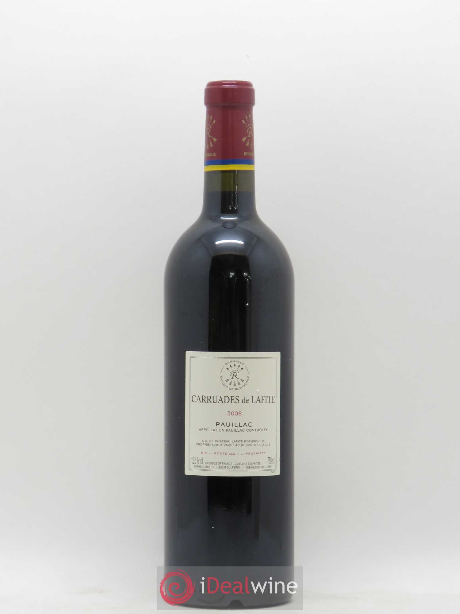 Carruades de Lafite Rothschild Second Vin 2008 - Lot de 1 bouteille - 1