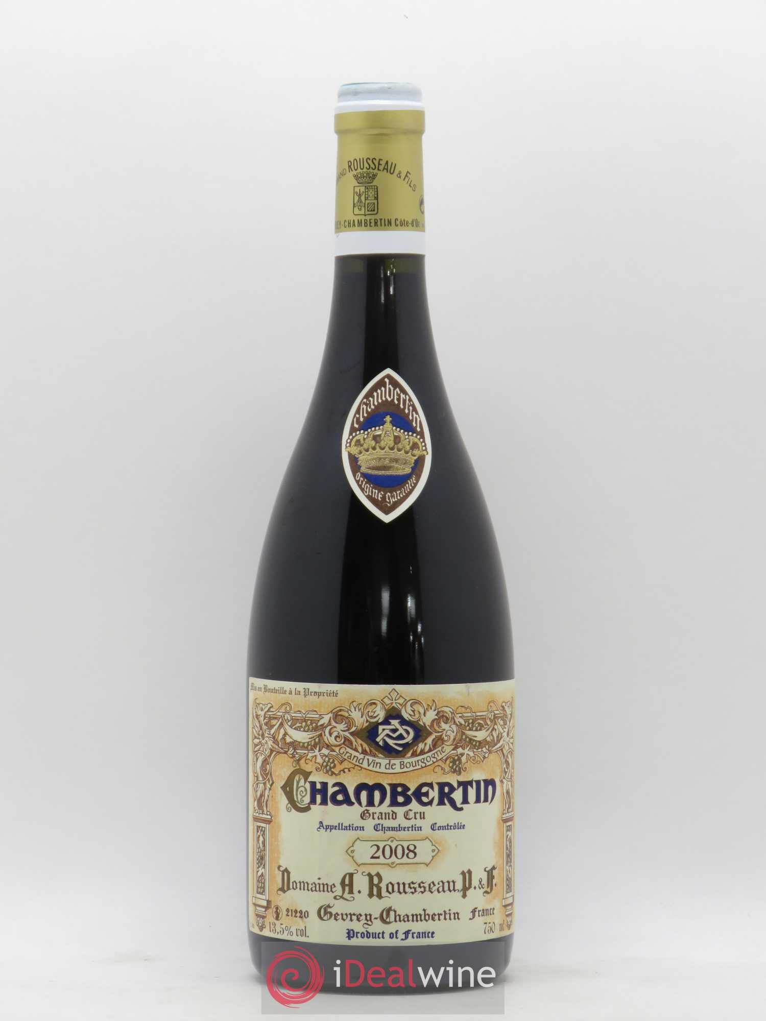 Chambertin Grand Cru Armand Rousseau (Domaine) 2008 - Lot de 1 bouteille - 0