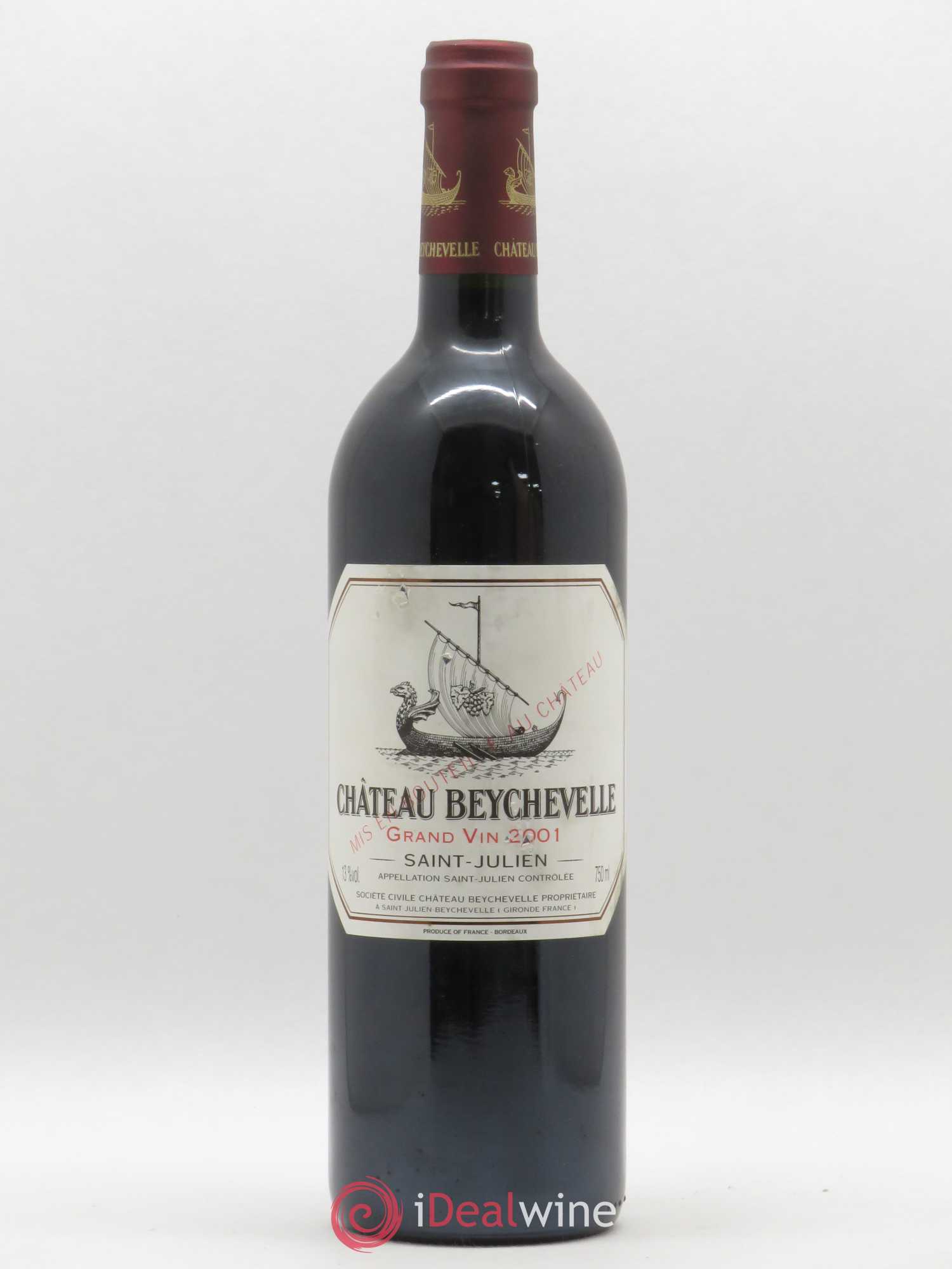 Château Beychevelle 4ème Grand Cru Classé 2001 - Lot de 1 bouteille - 0