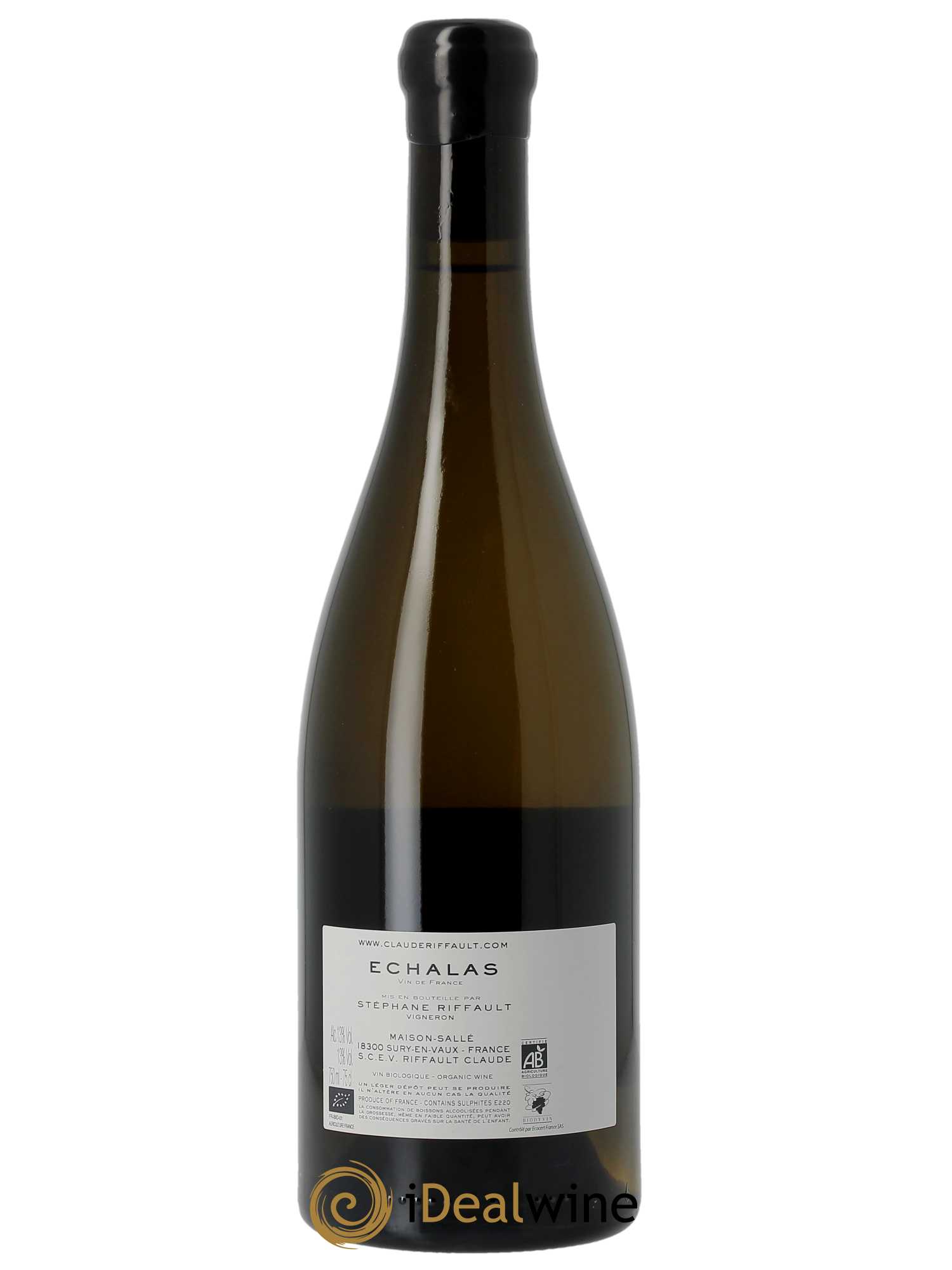 Sancerre Les Echalas Claude Riffault 2022 - Lot de 1 bouteille - 1