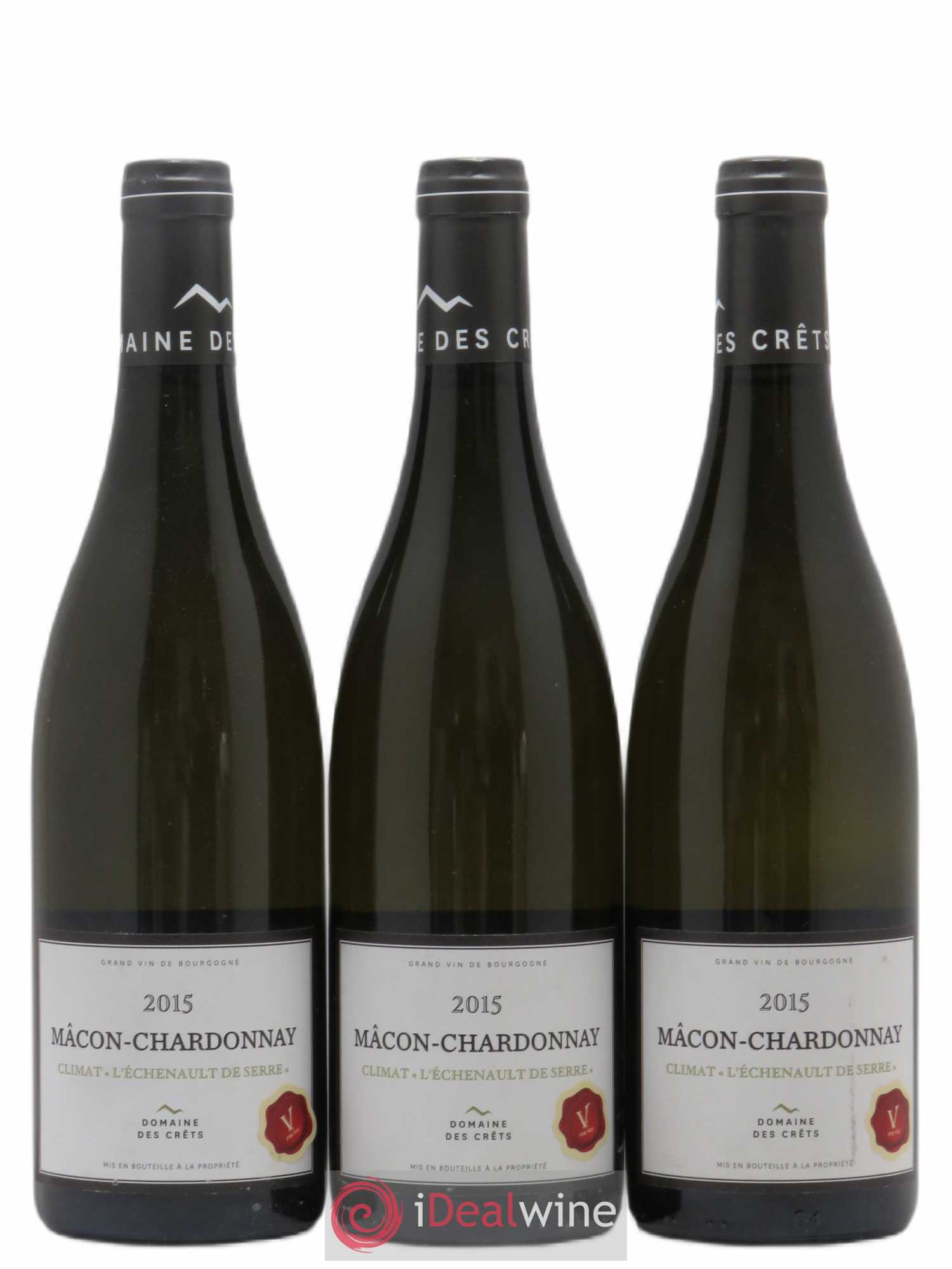 Mâcon Chardonay Domaine Les Crêts L'échenault de Serre 2015 - Posten von 3 Flaschen - 0
