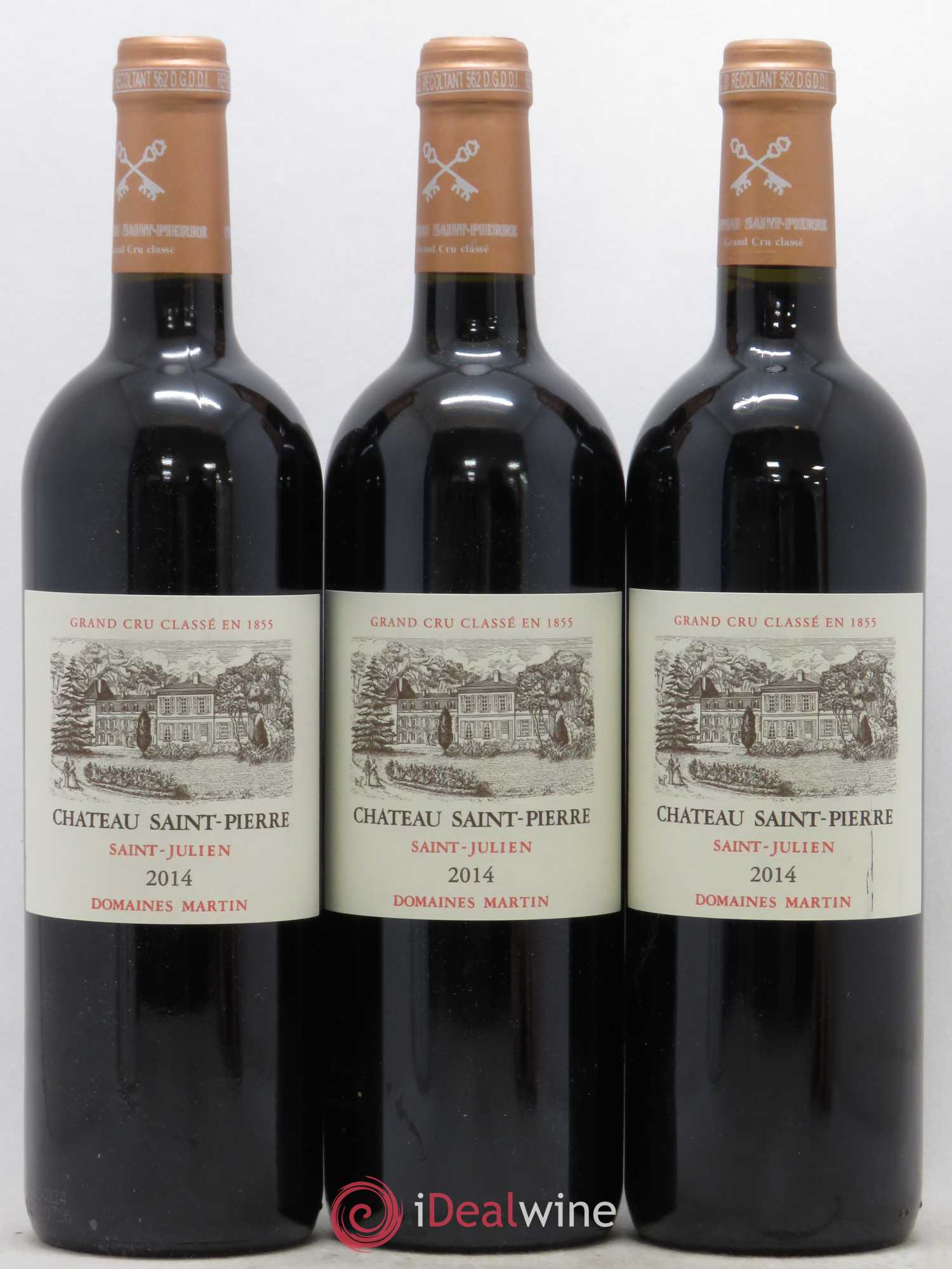 Château Saint-Pierre 4ème Grand Cru Classé 2014 - Lot de 3 bouteilles - 0