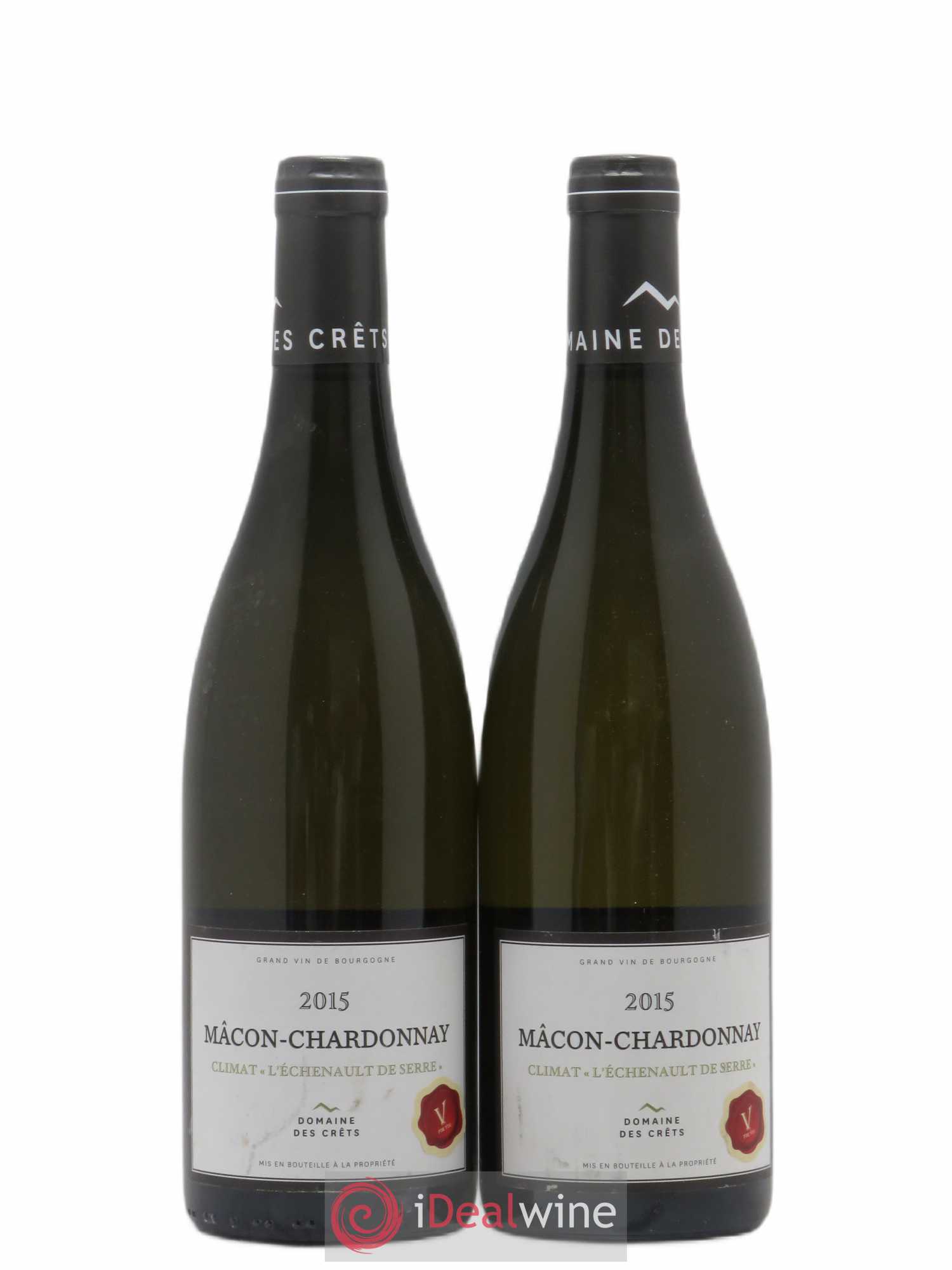 Mâcon Chardonay Domaine Les Crêts L'échenault de Serre 2015 - Posten von 2 Flaschen - 0