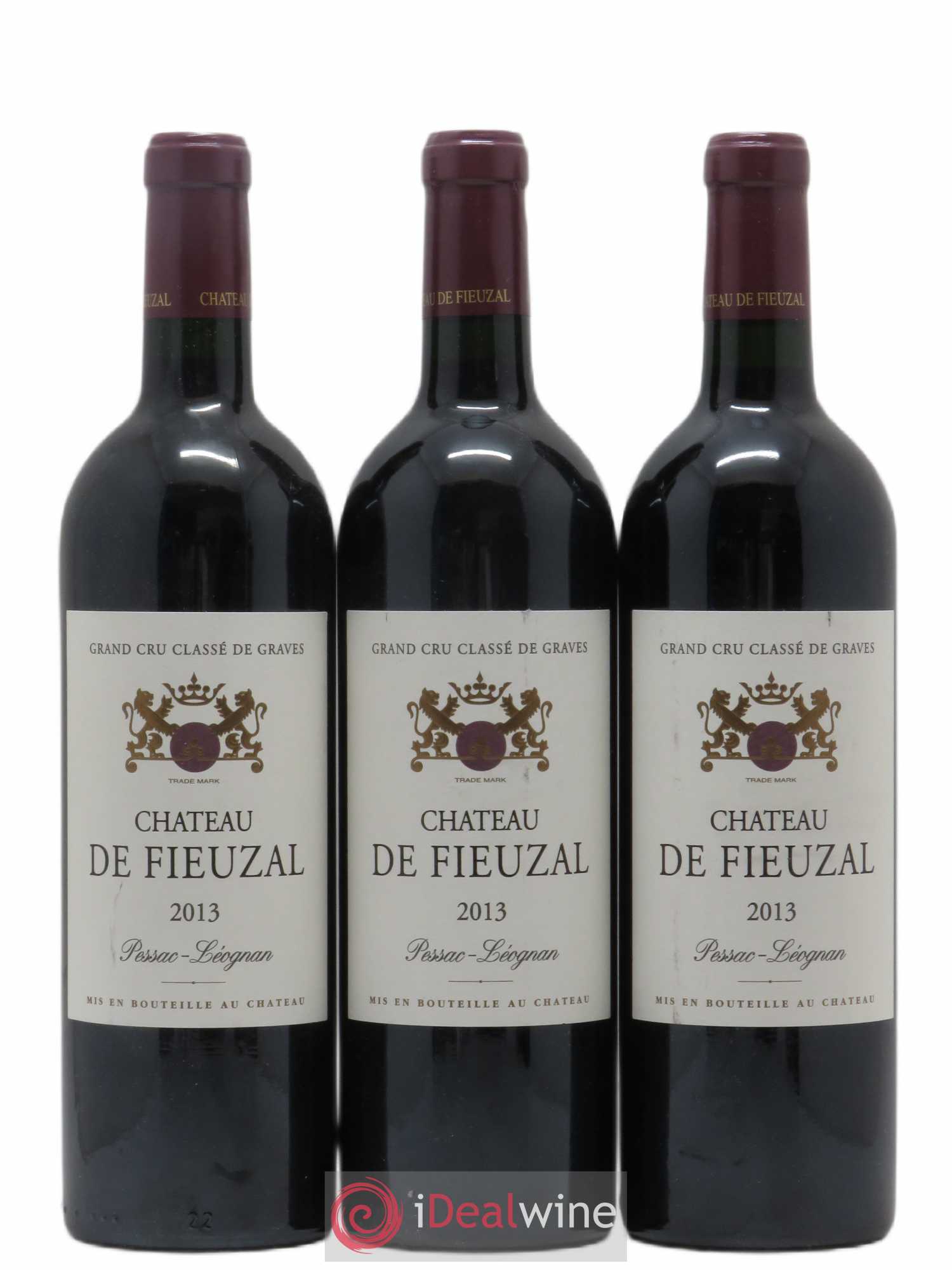 Château de Fieuzal Cru Classé de Graves 2013 - Lot de 3 bouteilles - 0