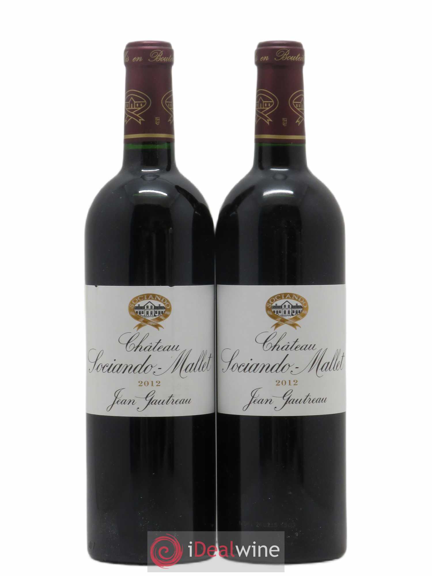 Château Sociando Mallet 2012 - Lot de 2 bouteilles - 0