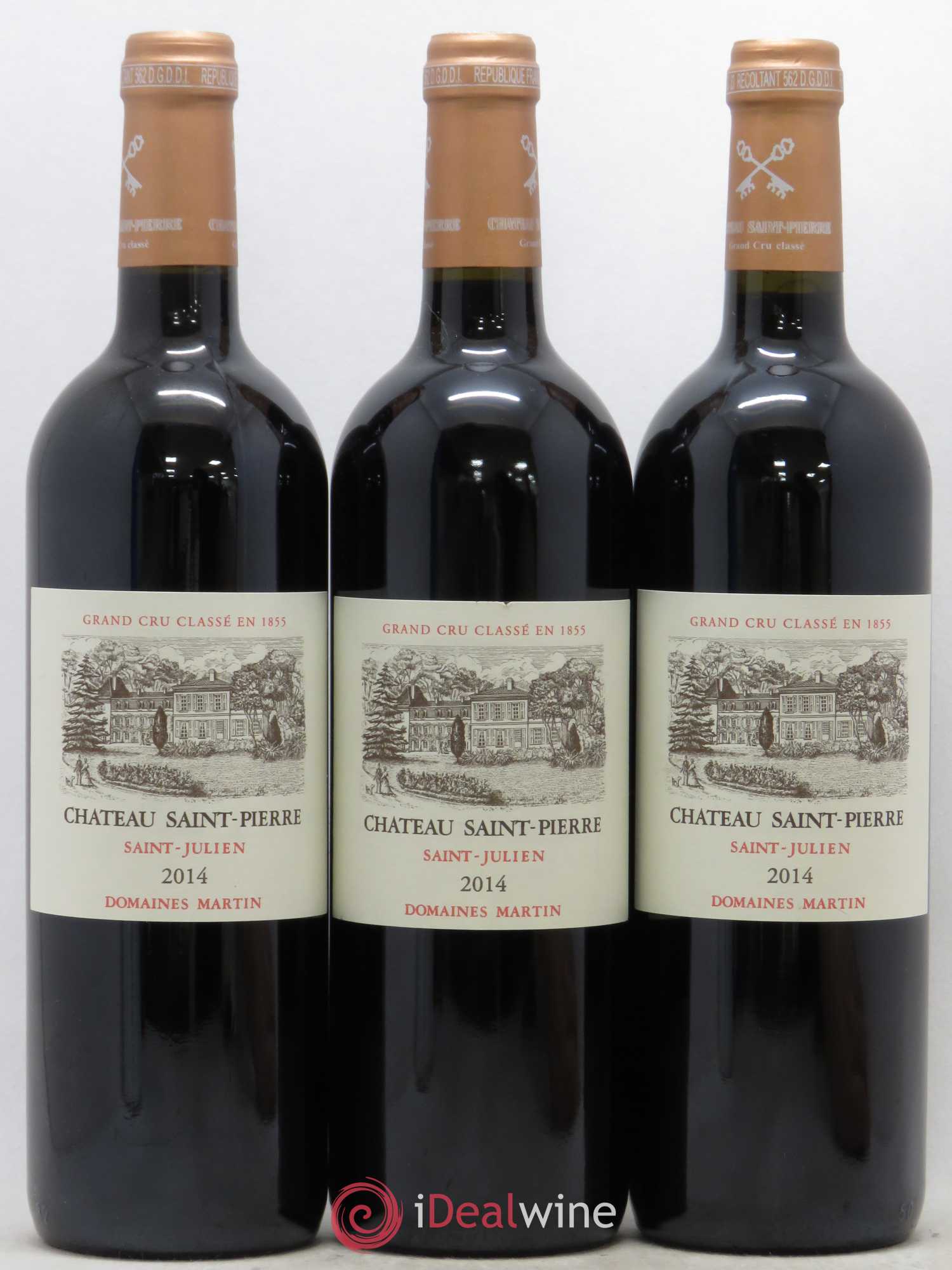 Château Saint-Pierre 4ème Grand Cru Classé 2014 - Lot de 3 bouteilles - 0