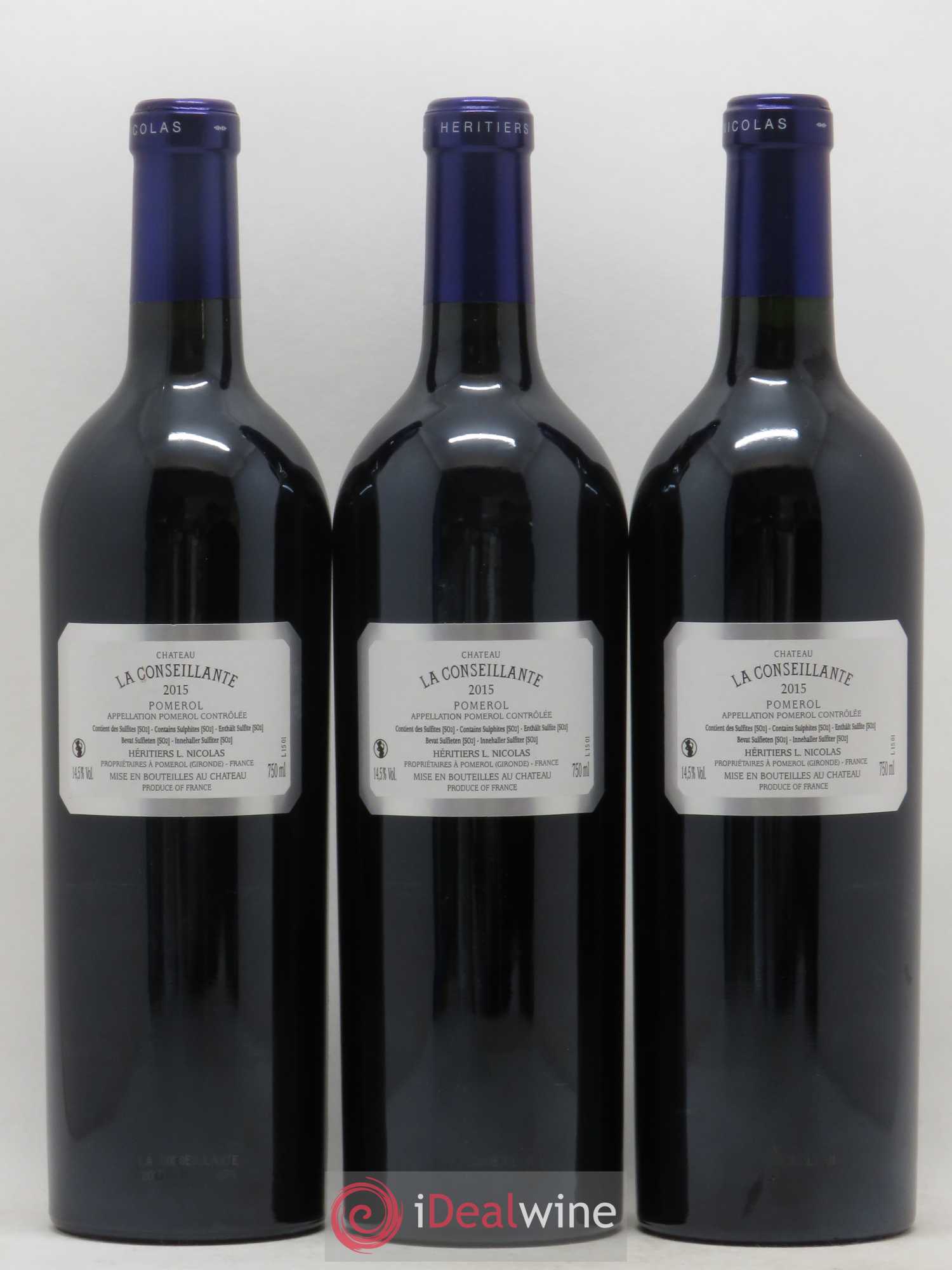 Château la Conseillante 2015 - Lot de 3 bouteilles - 1