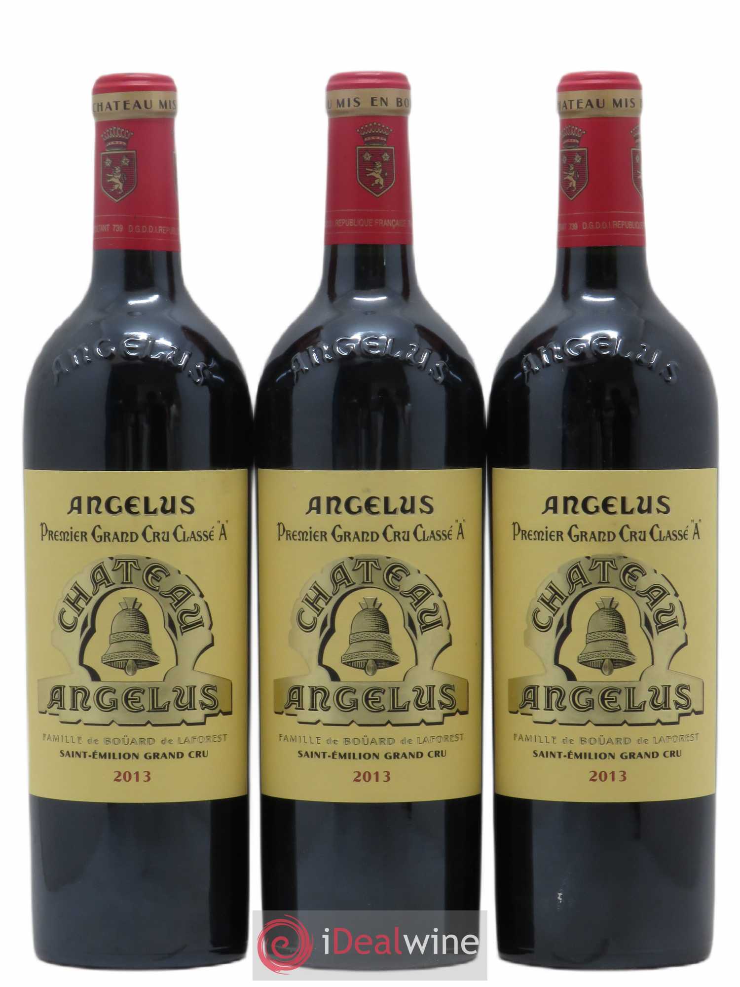 Château Angélus 1er Grand Cru Classé A 2013 - Lot de 3 bouteilles - 0