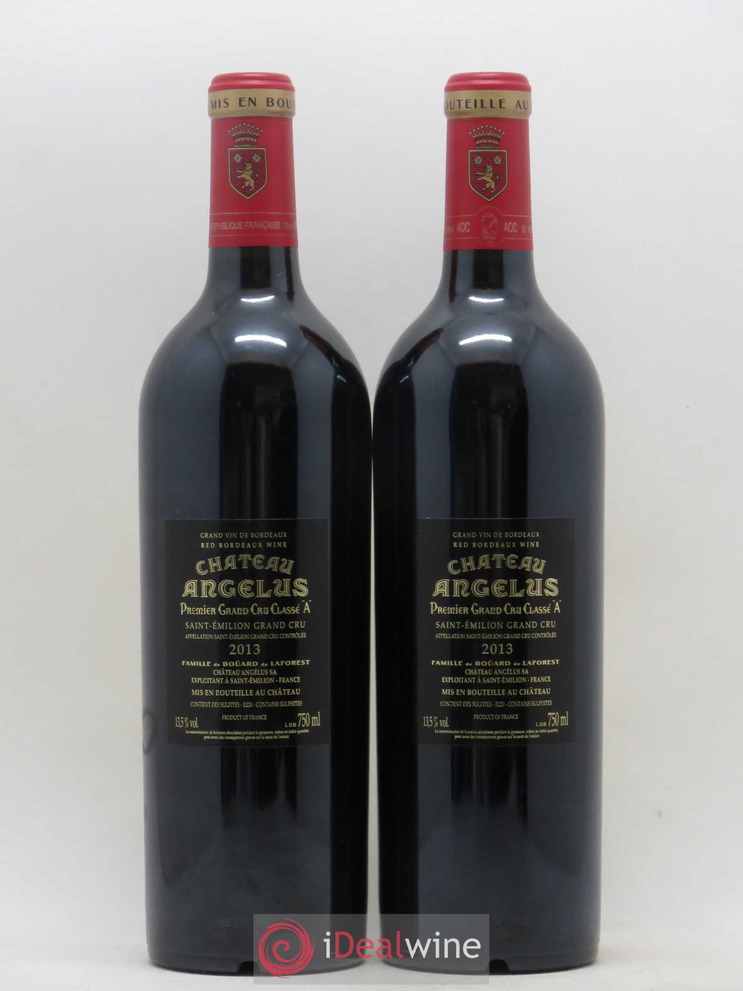Château Angélus 1er Grand Cru Classé A 2013 - Lot de 2 bouteilles - 1