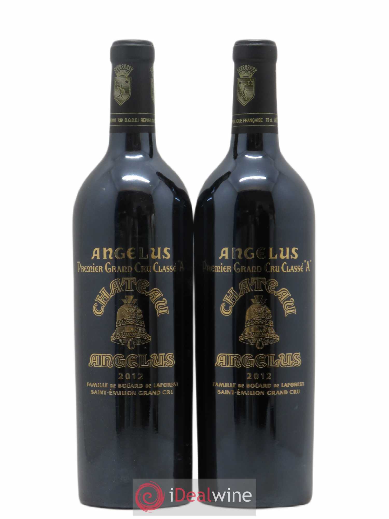 Château Angélus 1er Grand Cru Classé A 2012 - Lot de 2 bouteilles - 0