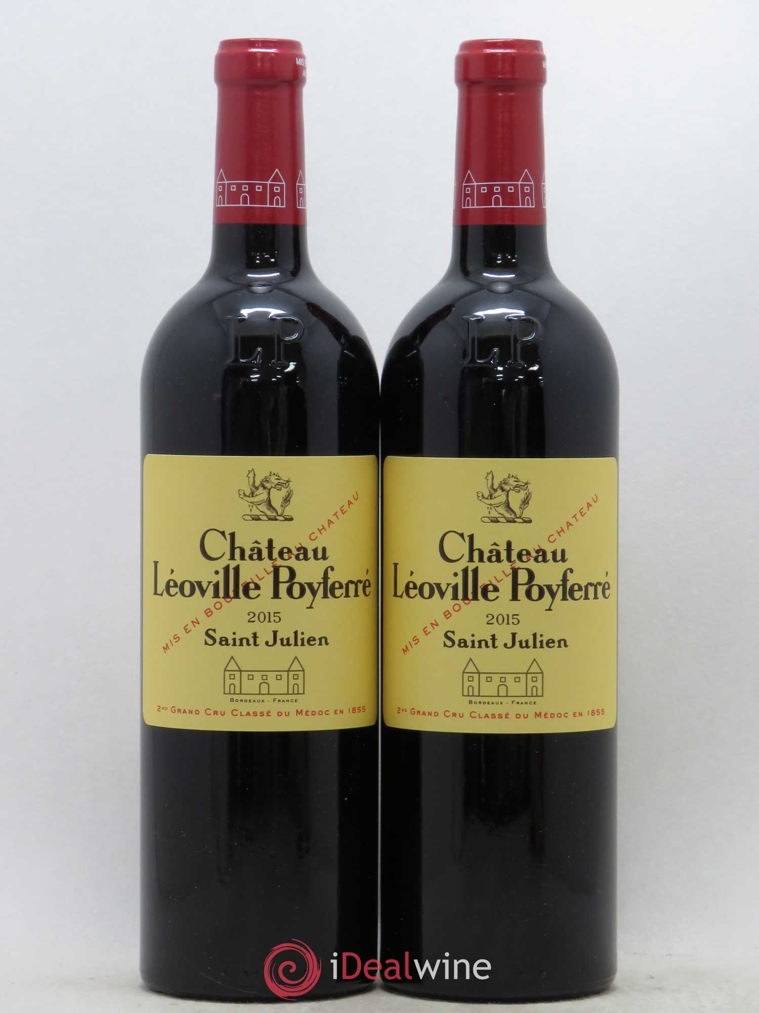 Château Léoville Poyferré 2ème Grand Cru Classé 2015 - Lot de 2 bouteilles - 0