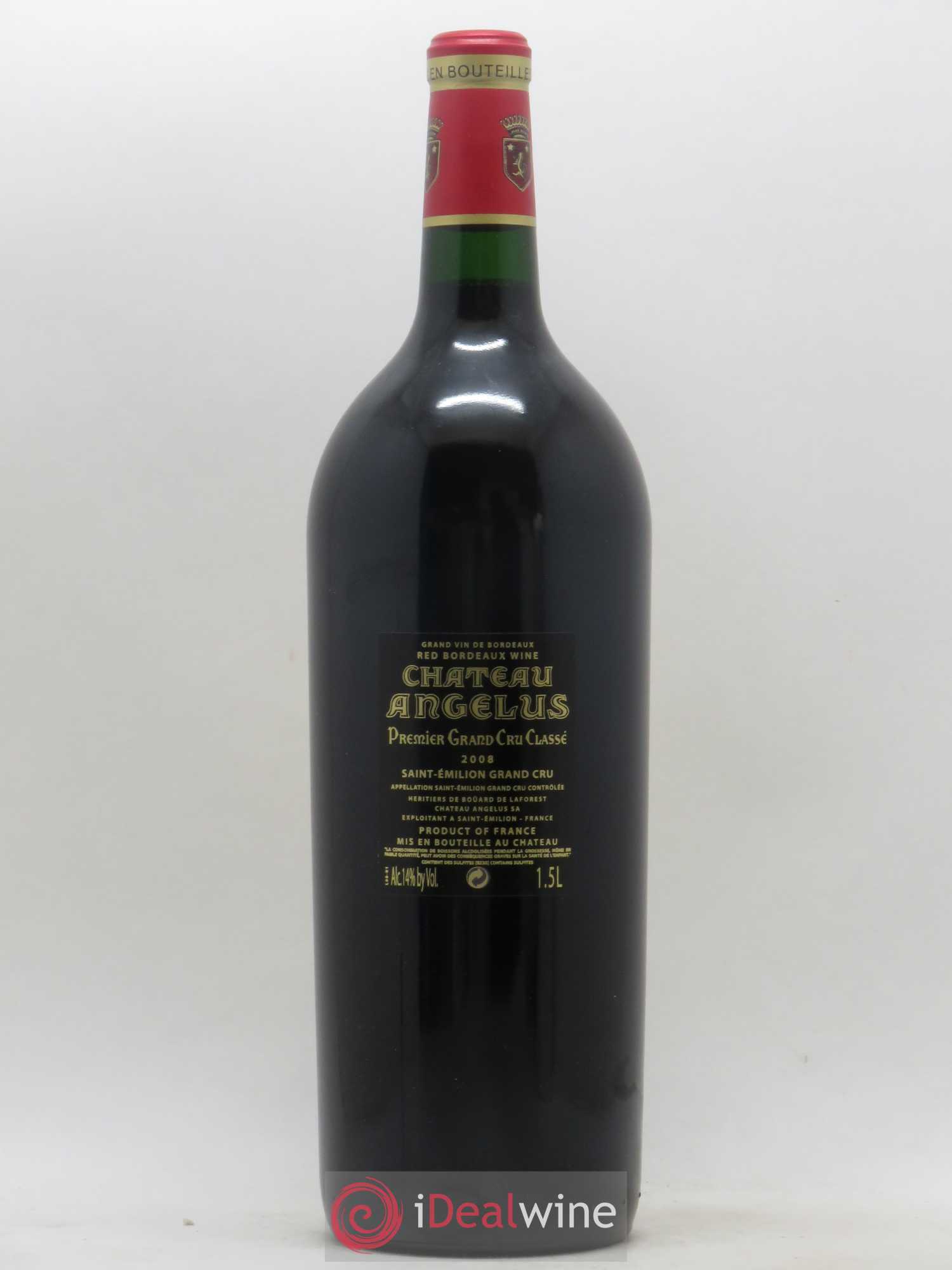 Château Angélus 1er Grand Cru Classé A 2008 - Lot de 1 magnum - 1