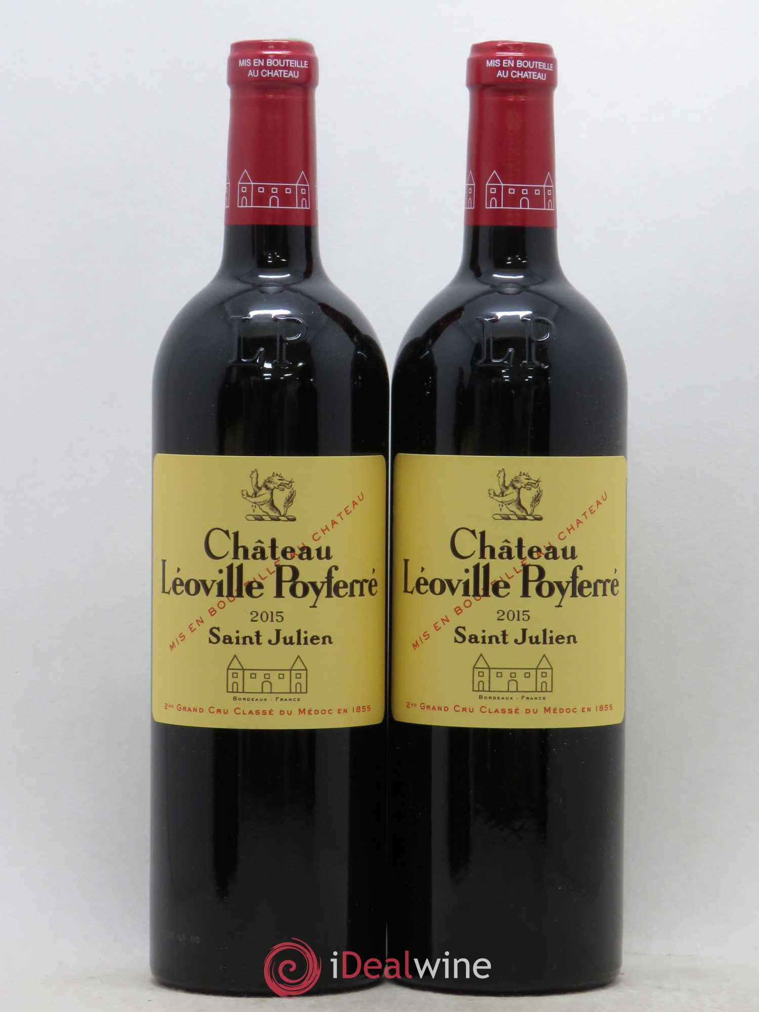 Château Léoville Poyferré 2ème Grand Cru Classé 2015 - Lot de 2 bouteilles - 0