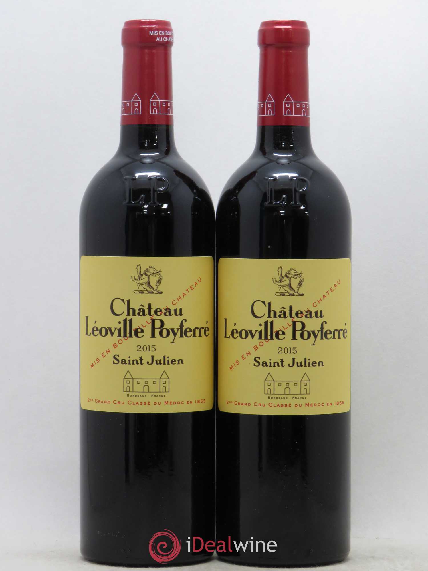 Château Léoville Poyferré 2ème Grand Cru Classé 2015 - Lot de 2 bouteilles - 0