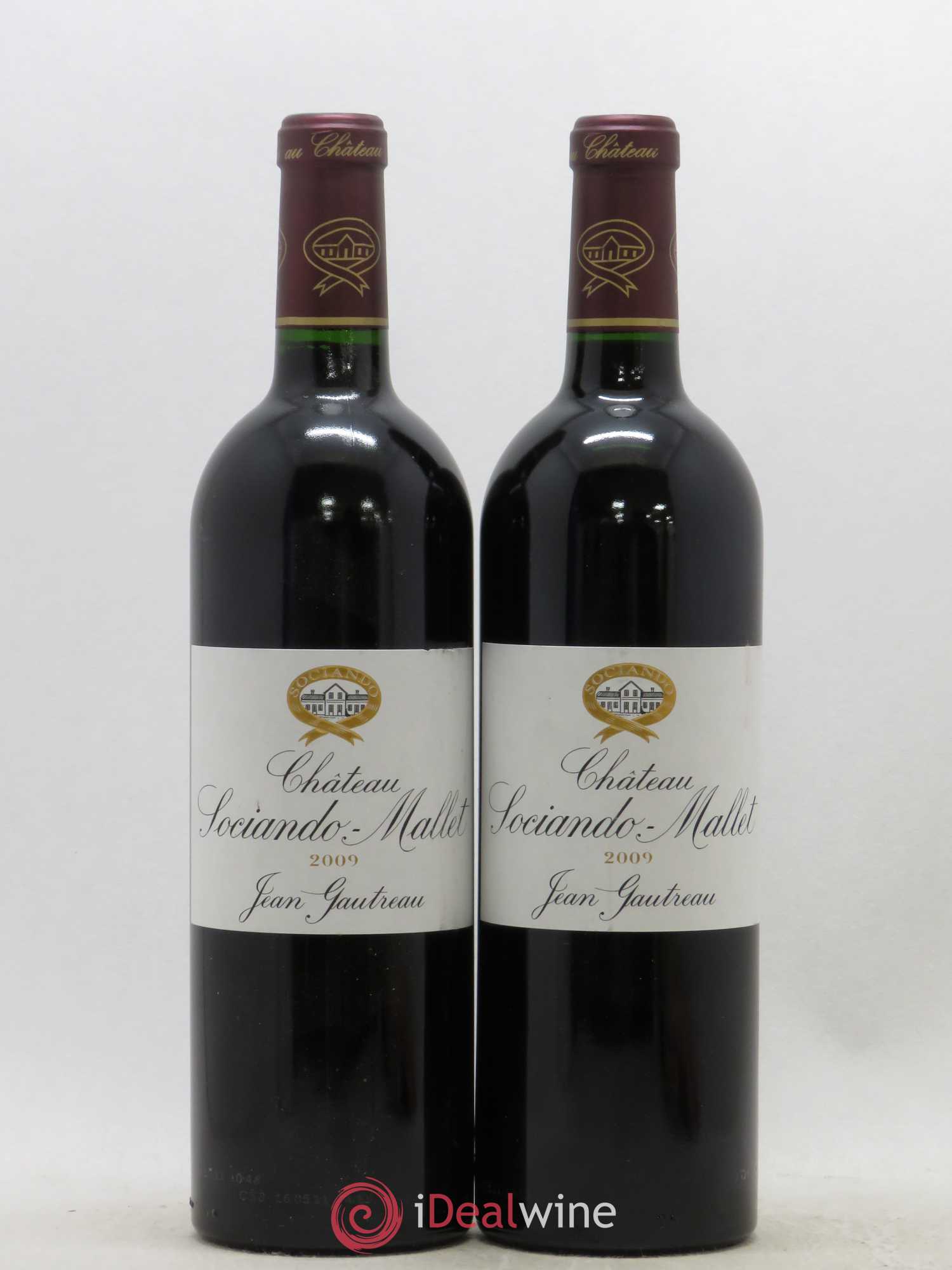 Château Sociando Mallet 2009 - Lot de 2 bouteilles - 0