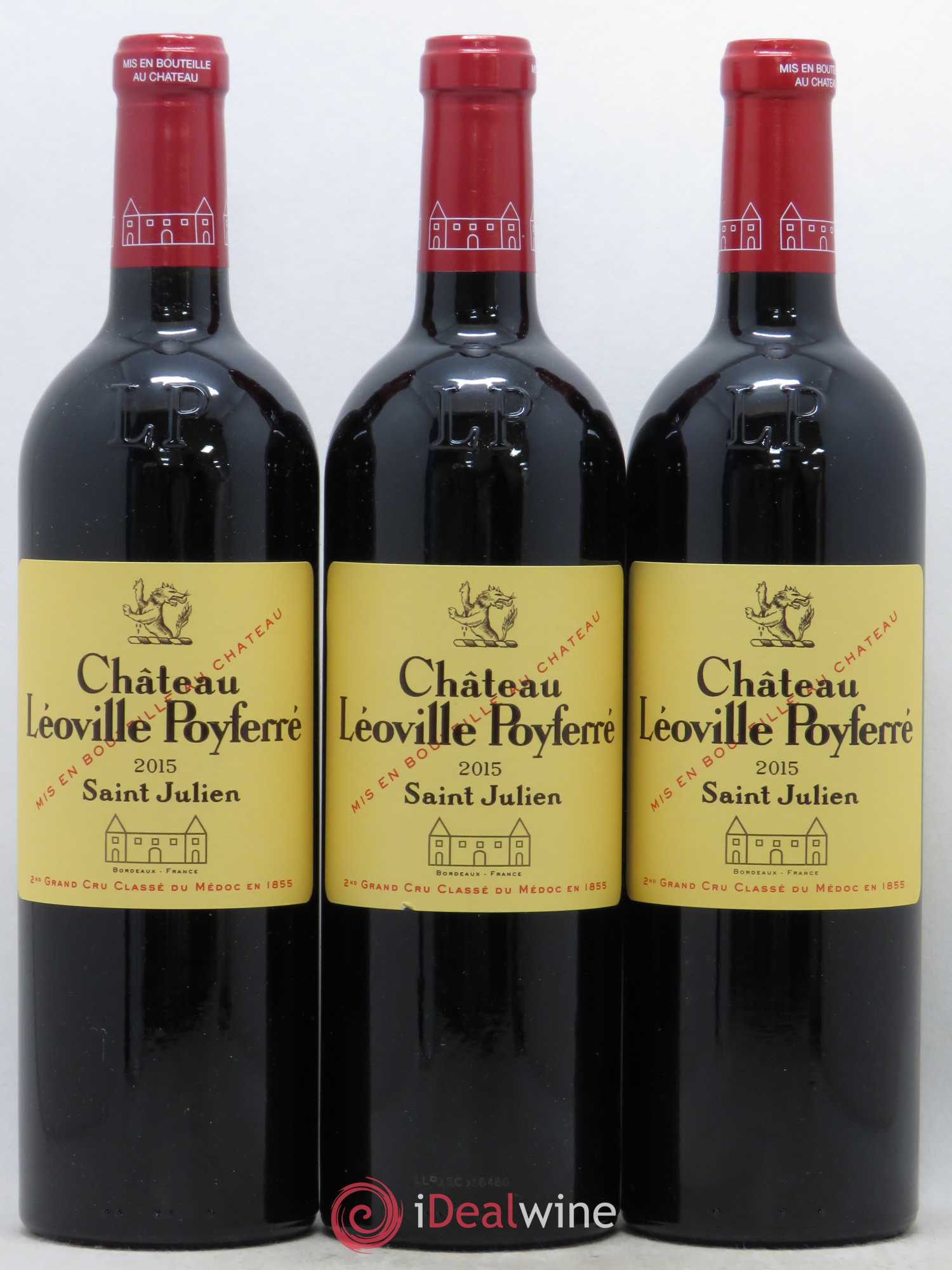 Château Léoville Poyferré 2ème Grand Cru Classé 2015 - Lot de 3 bouteilles - 0