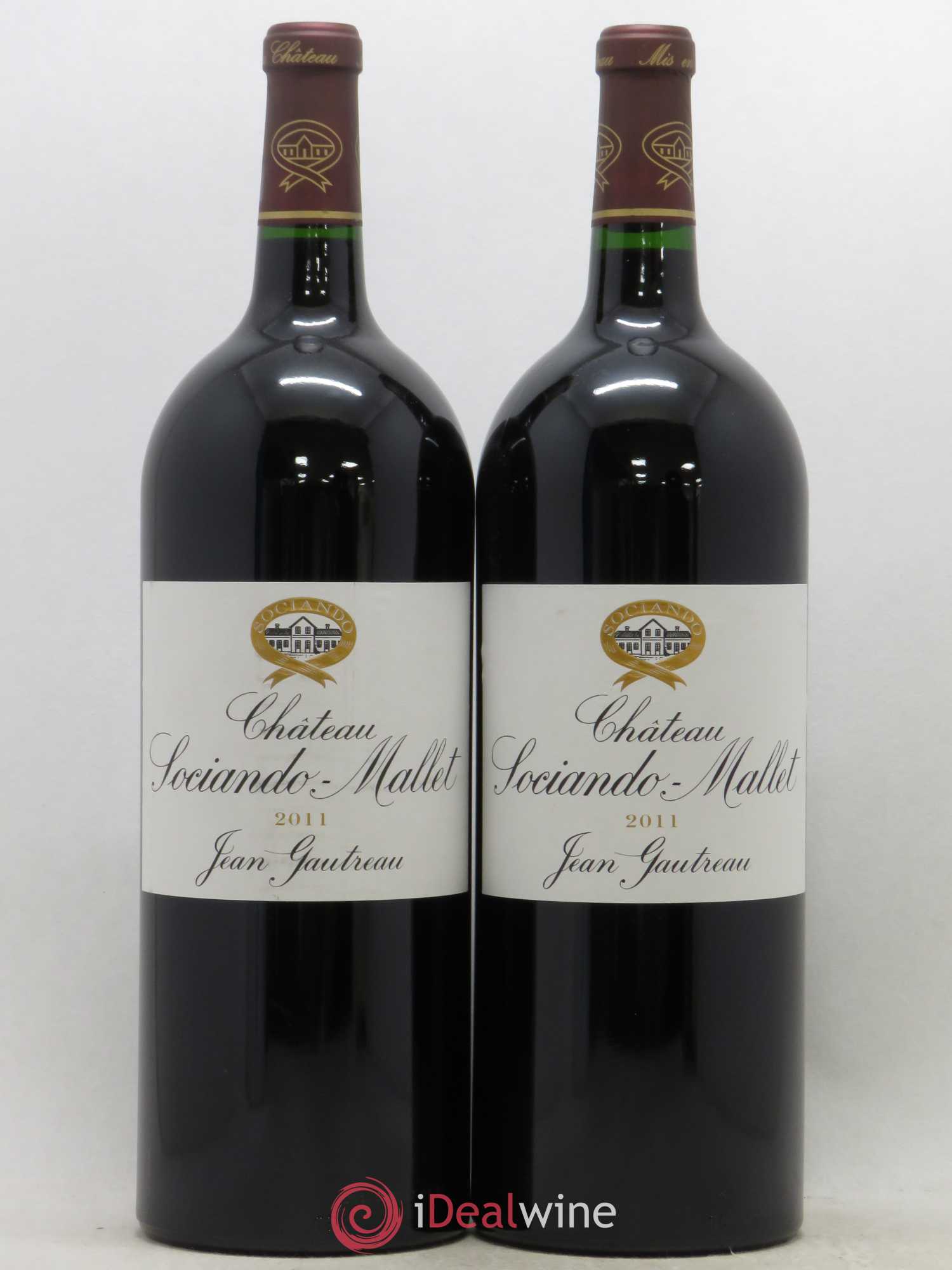 Château Sociando Mallet 2011 - Lot de 2 magnums - 0