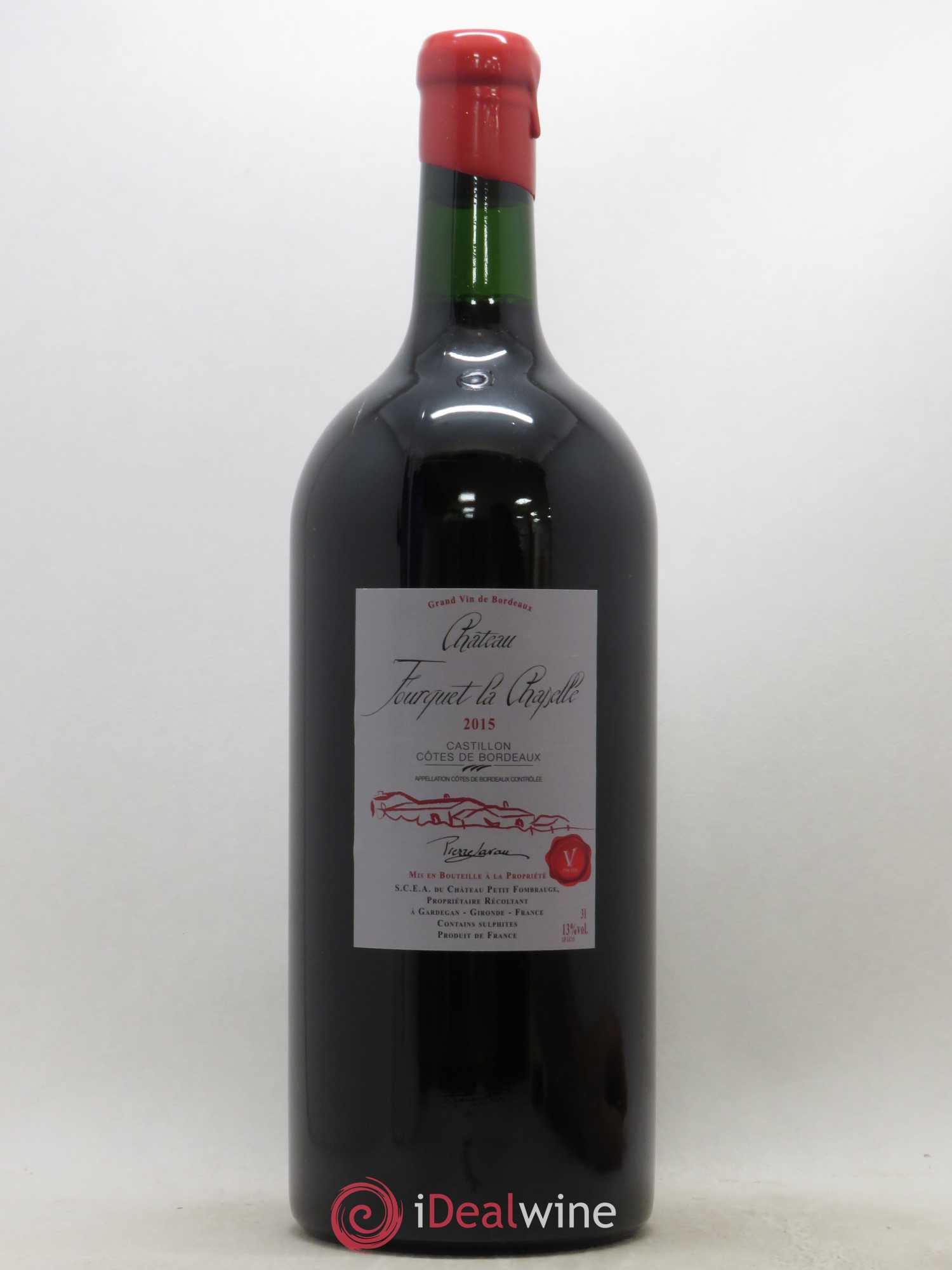 Castillon-Côtes-de-Bordeaux (Côtes-de-Castillon) Fourquet la Chapelle (sans prix de réserve) 2015 - Posten von 1 Doppel-Magnum - 0