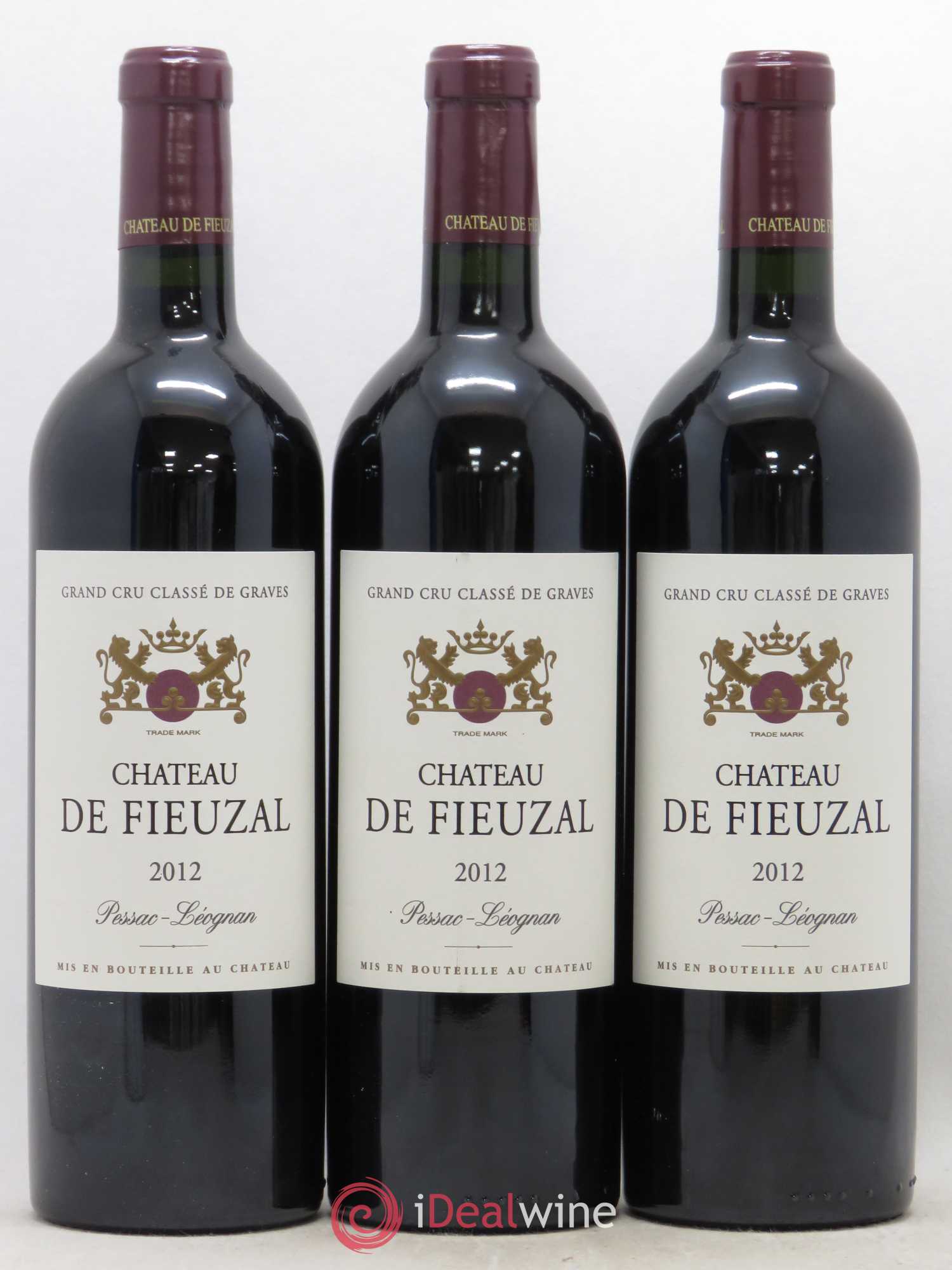 Château de Fieuzal Cru Classé de Graves 2012 - Lot de 3 bouteilles - 0