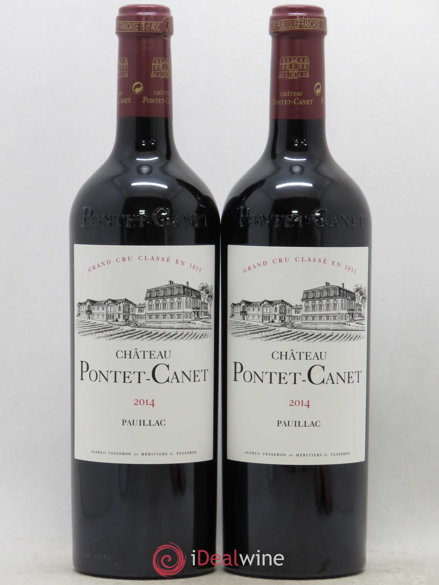 Château Pontet Canet 5ème Grand Cru Classé 2014 - Lot de 2 bouteilles - 0