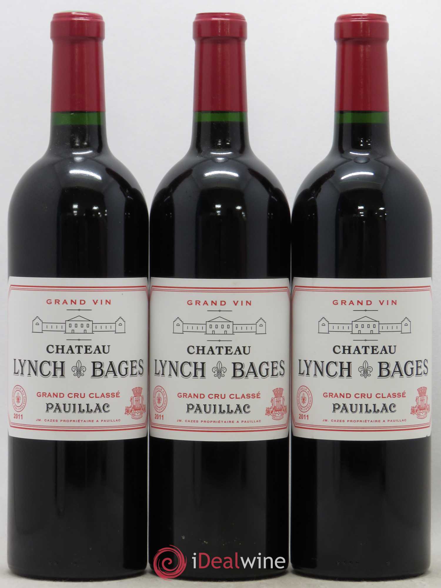 Château Lynch Bages 5ème Grand Cru Classé 2011 - Lot de 3 bouteilles - 0