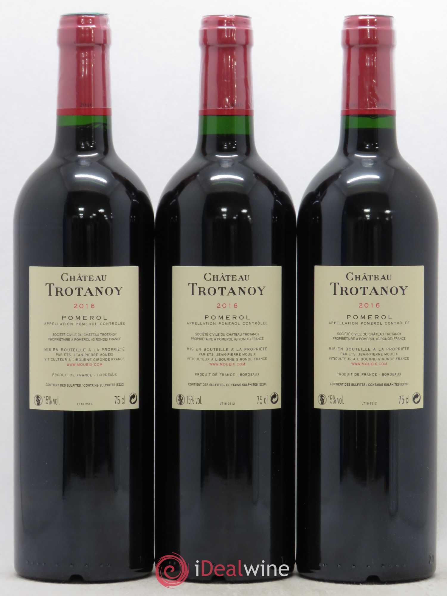 Château Trotanoy 2016 - Lot de 3 bouteilles - 1