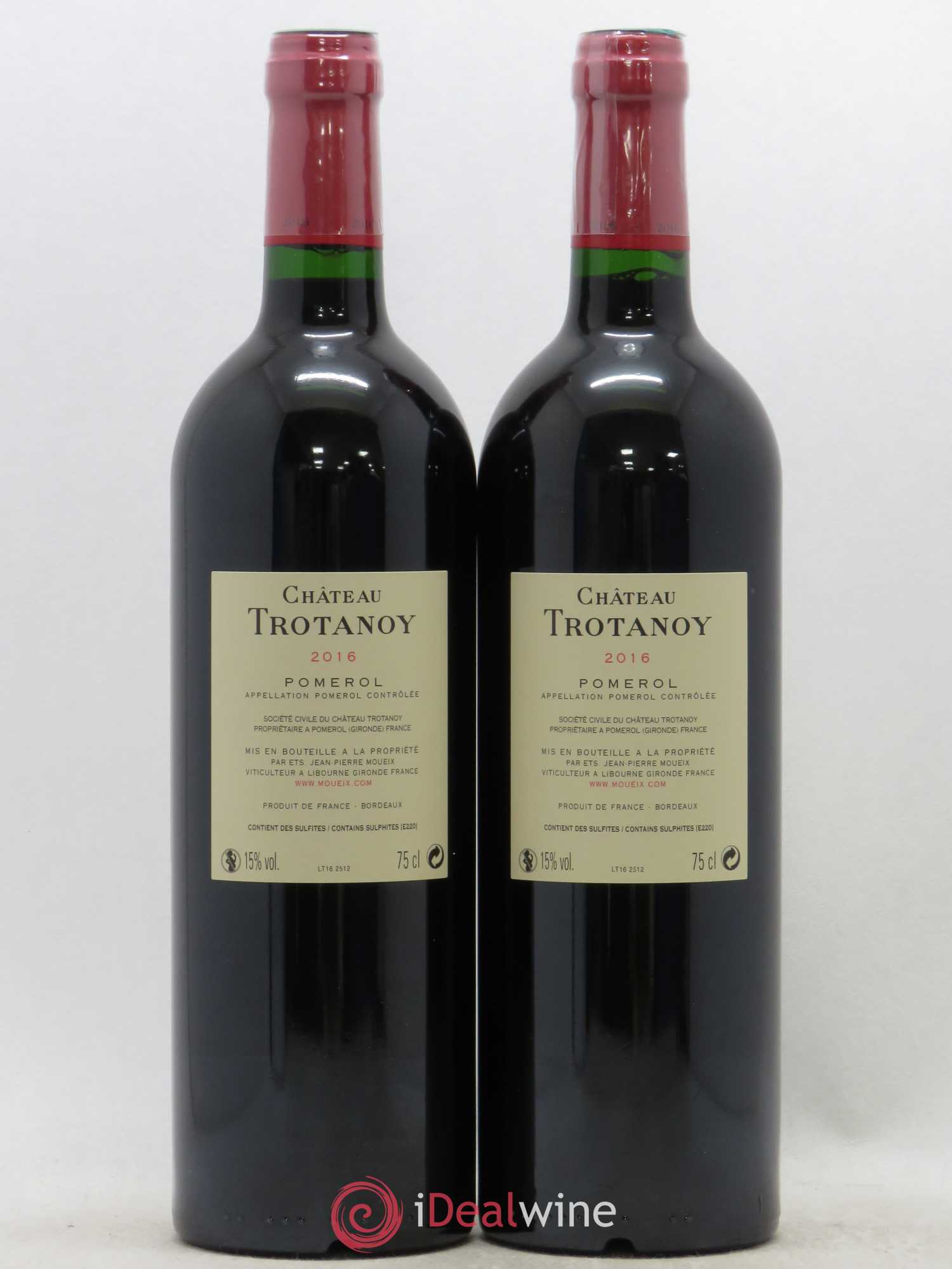 Château Trotanoy 2016 - Lot de 2 bouteilles - 1
