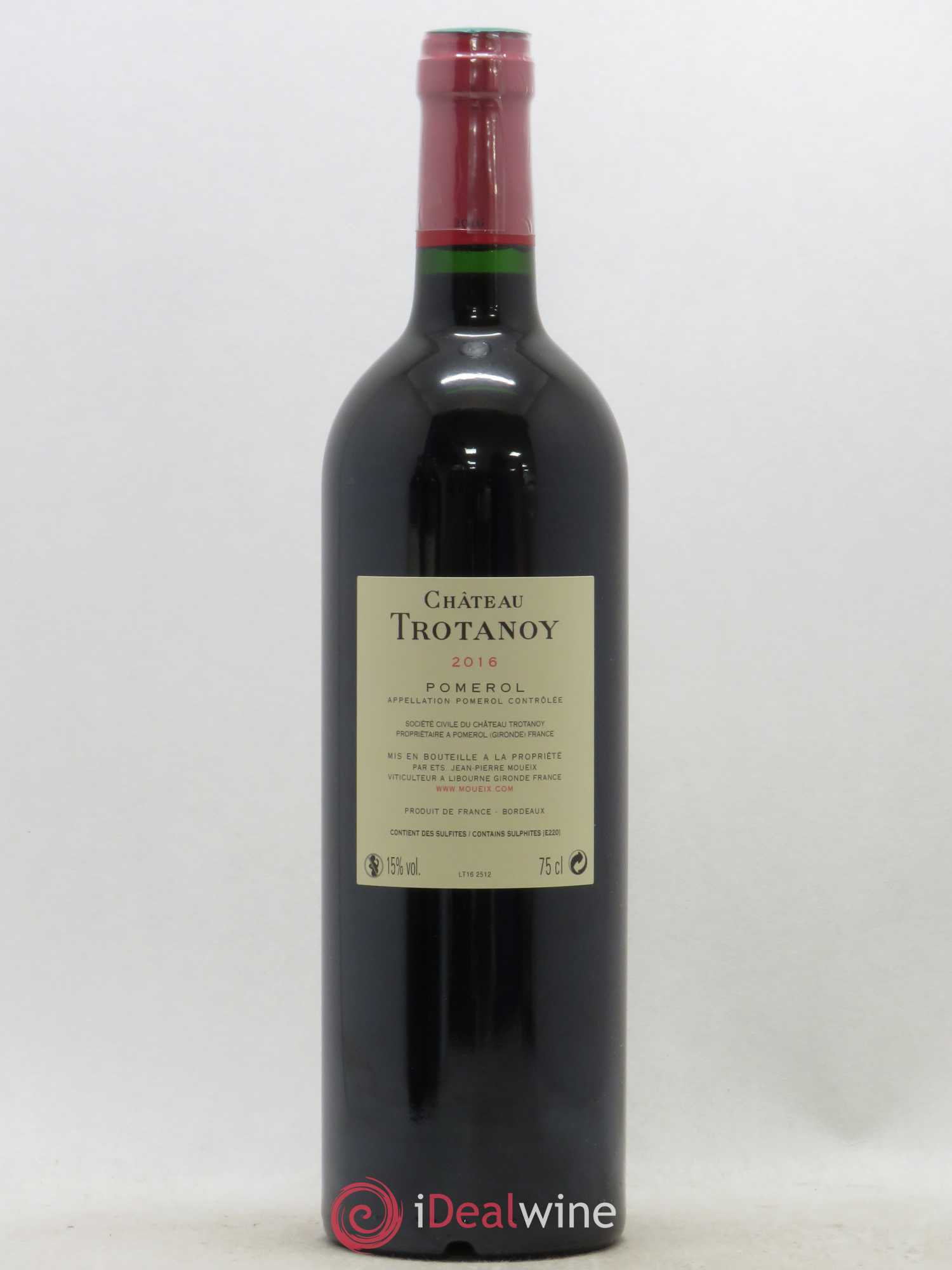 Château Trotanoy 2016 - Lot de 1 bouteille - 1