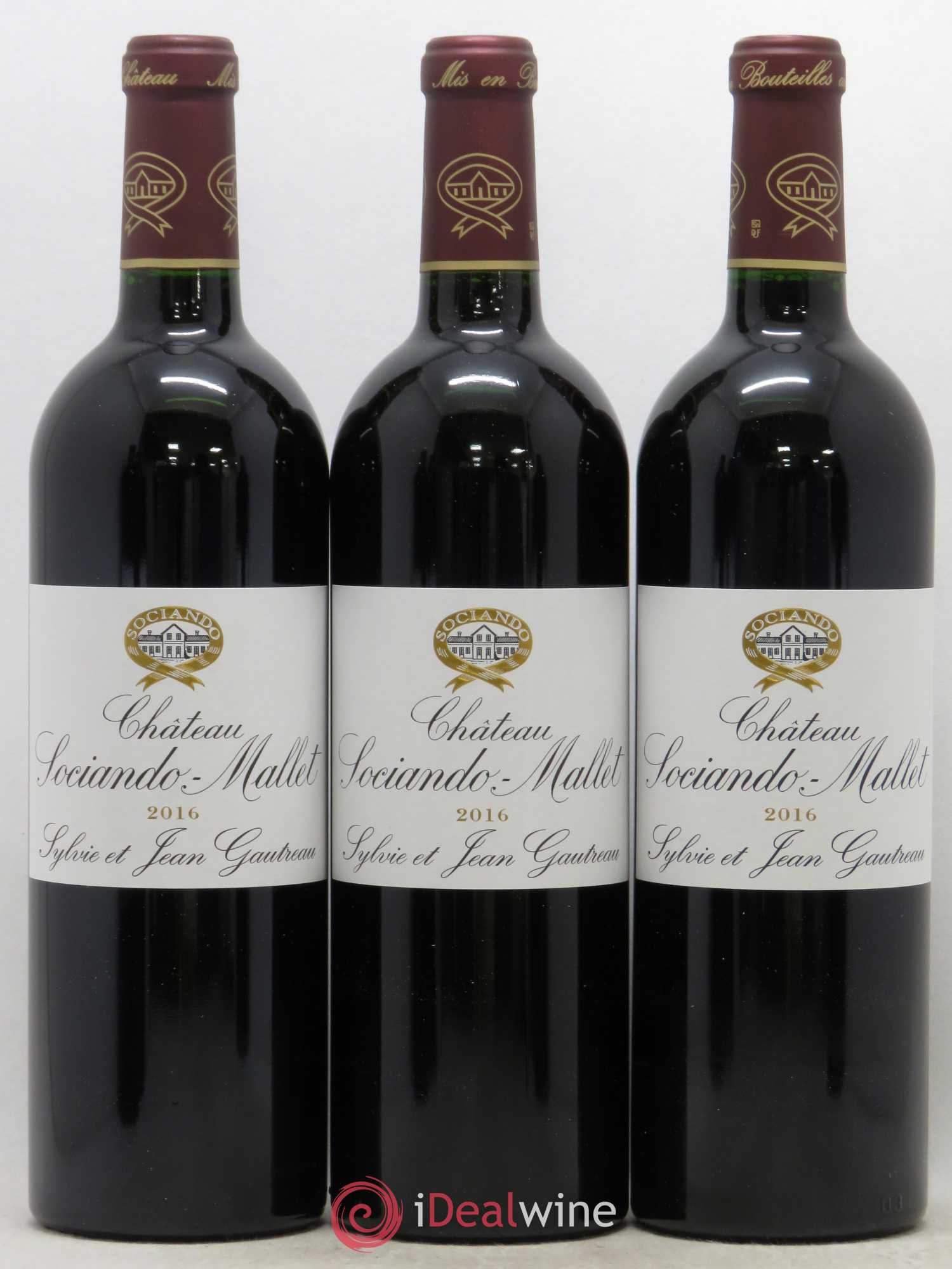 Château Sociando Mallet 2016 - Lot de 6 bouteilles - 2