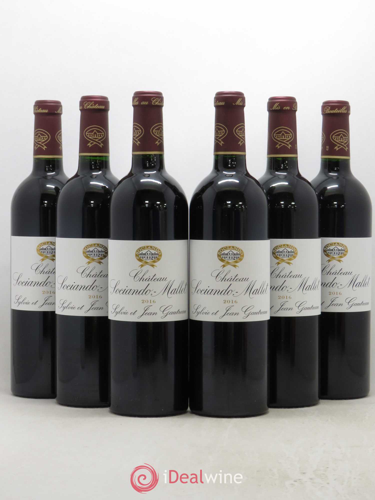 Château Sociando Mallet 2016 - Lot de 6 bouteilles - 0
