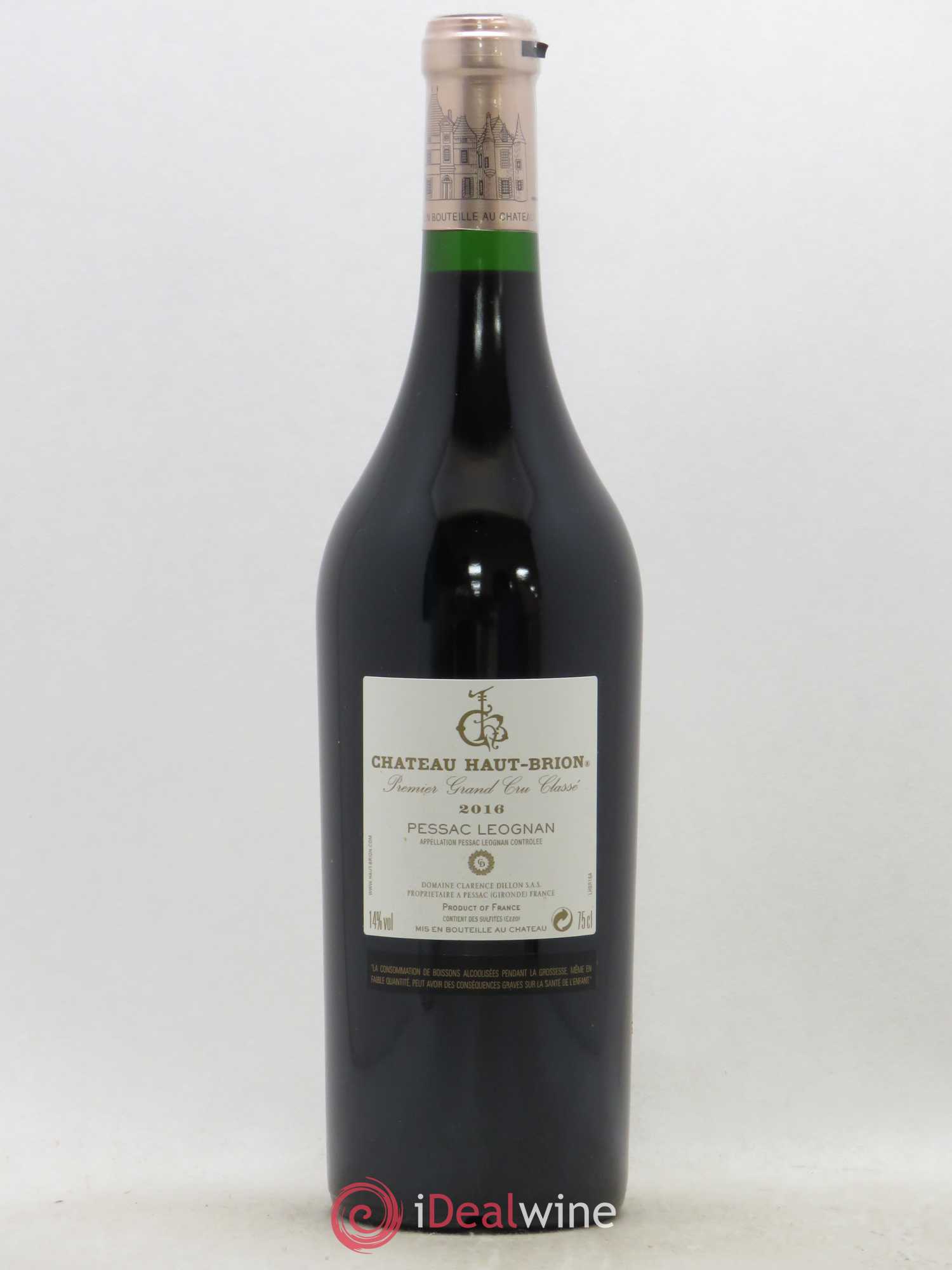 Château Haut Brion 1er Grand Cru Classé 2016 - Lot de 1 bouteille - 1