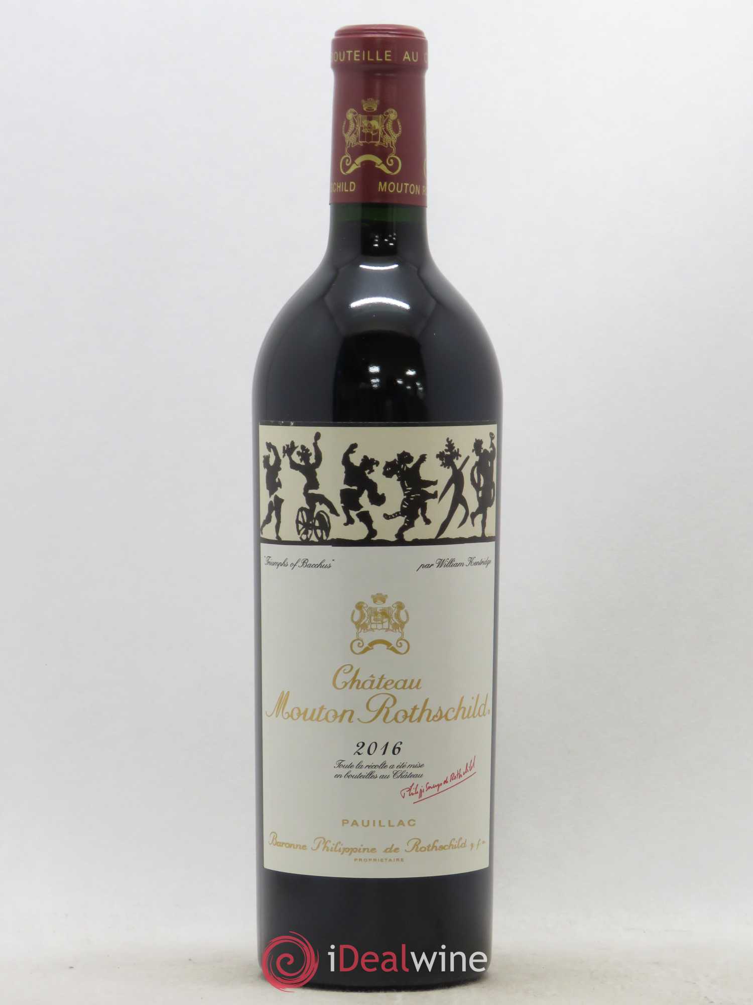 Château Mouton Rothschild 1er Grand Cru Classé 2016 - Lot de 1 bouteille - 0