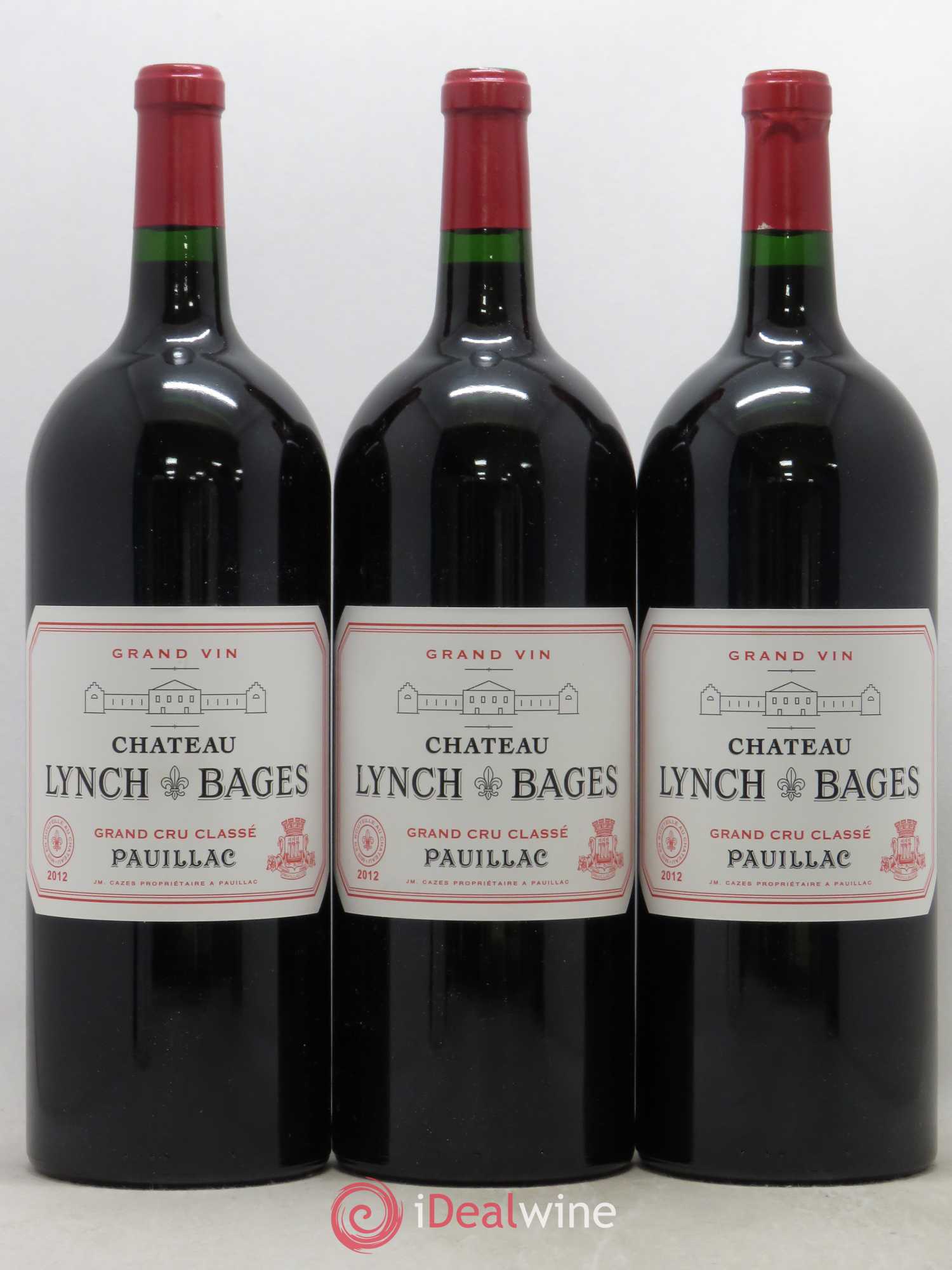 Château Lynch Bages 5ème Grand Cru Classé 2012 - Lot de 3 magnums - 0